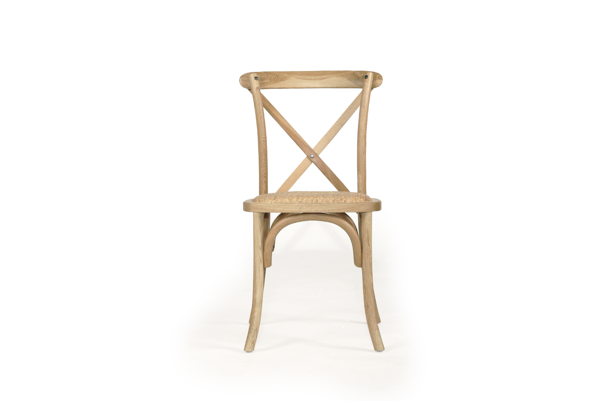Stackable Provincial Cross Back Chair - Natural Oak - Image 3