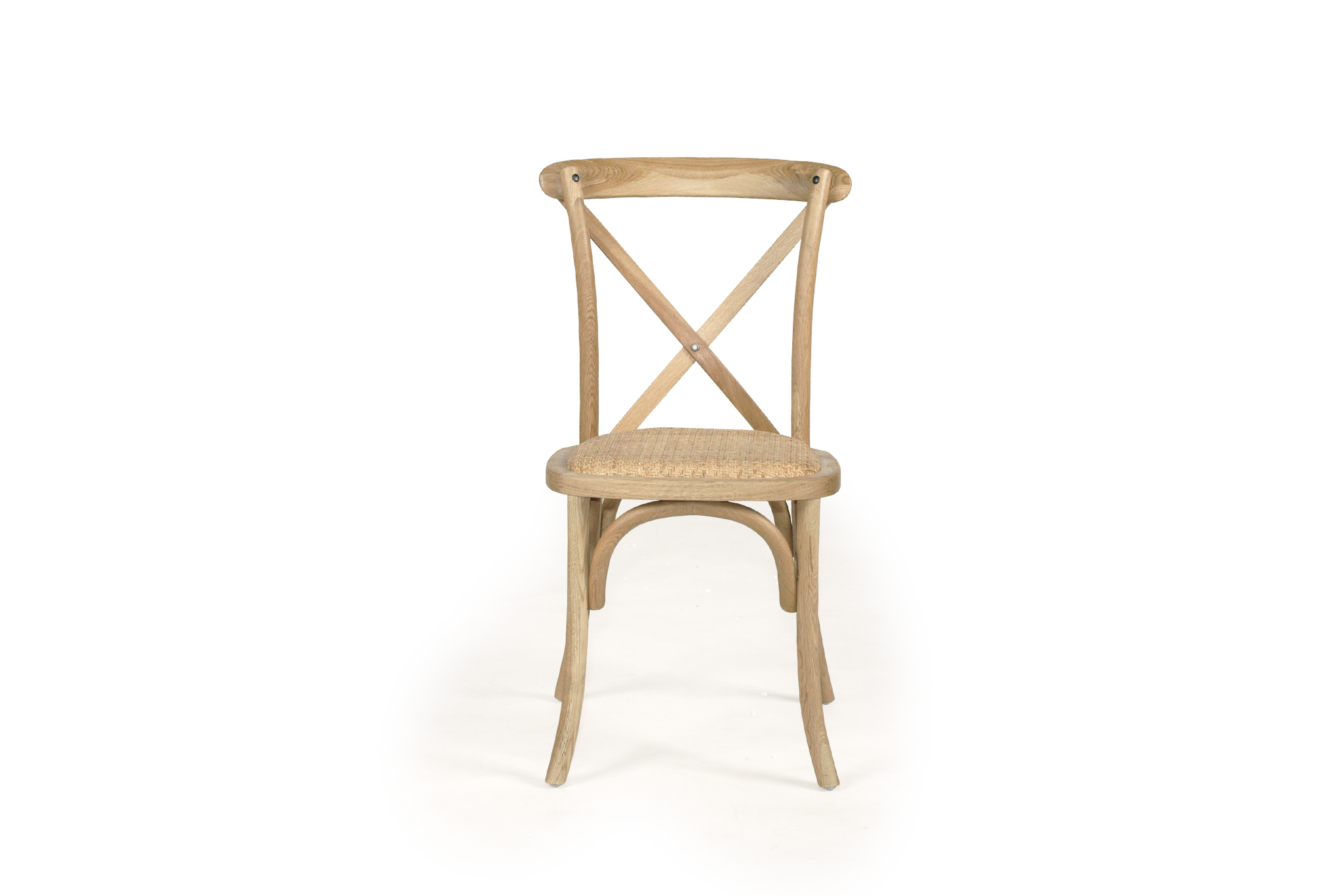 Stackable Provincial Cross Back Chair - Natural Oak - Image 4