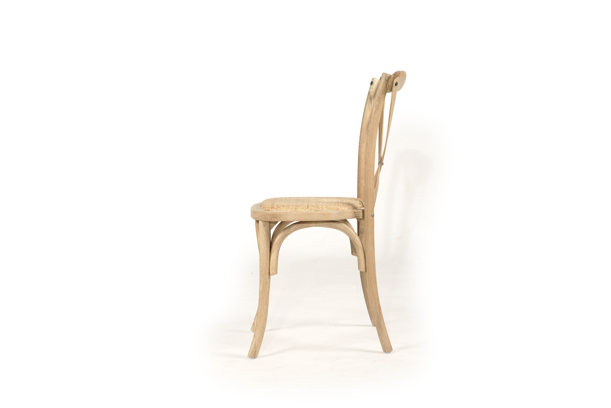 Stackable Provincial Cross Back Chair - Natural Oak - Image 5
