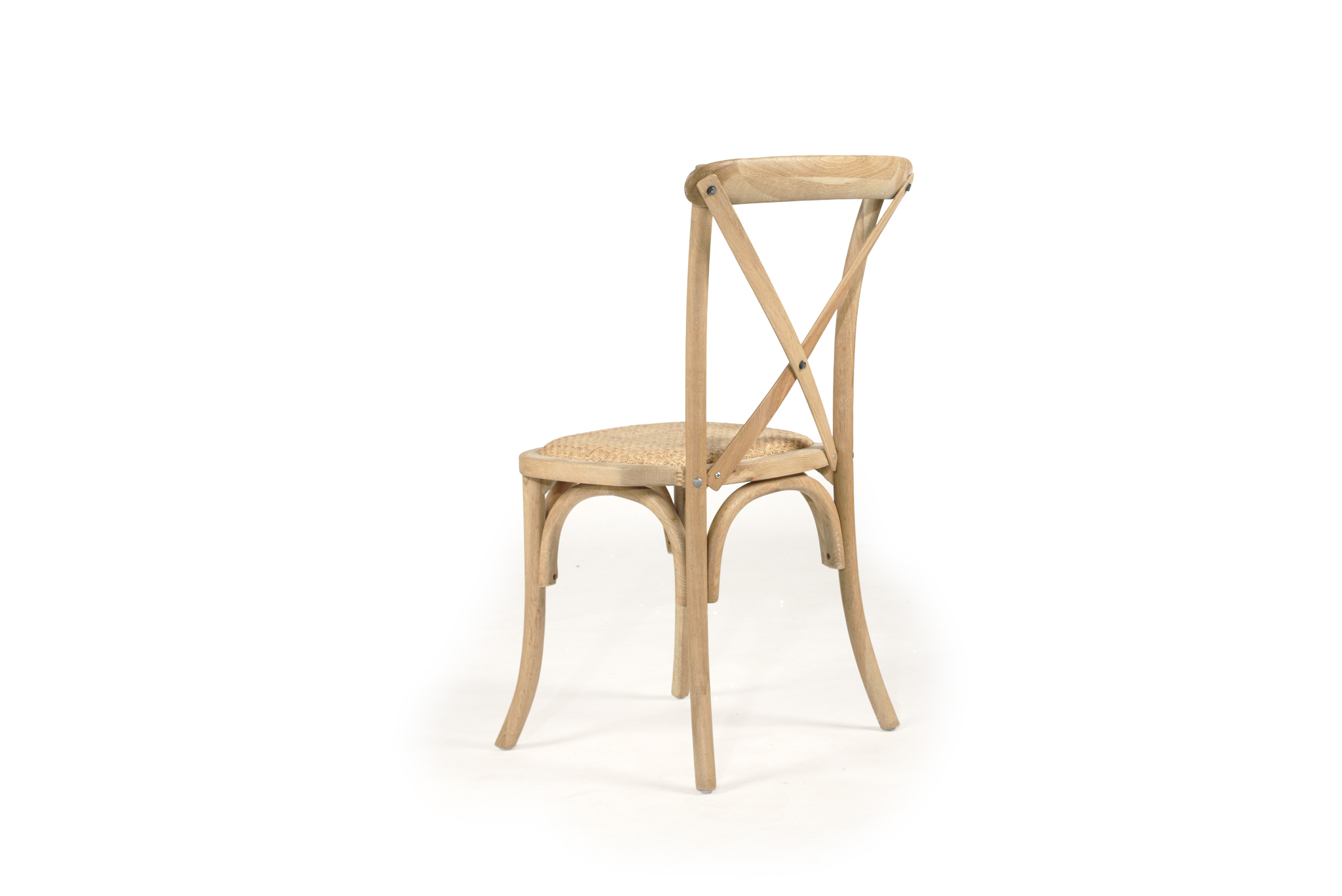 Stackable Provincial Cross Back Chair - Natural Oak - Image 6