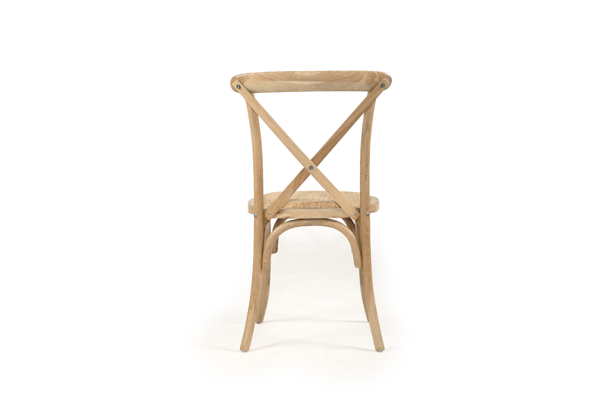 Stackable Provincial Cross Back Chair - Natural Oak - Image 7