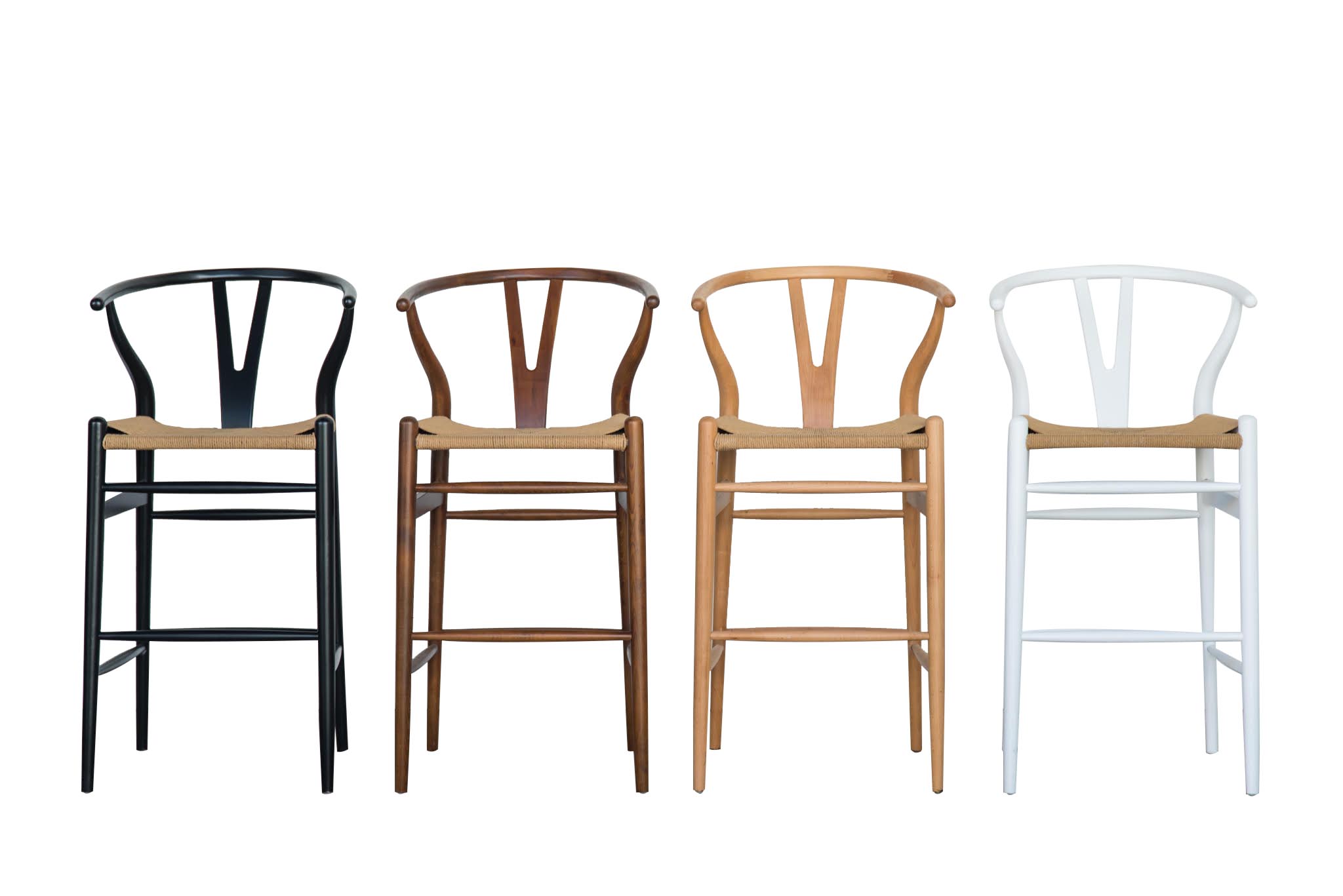Wishbone bar stools