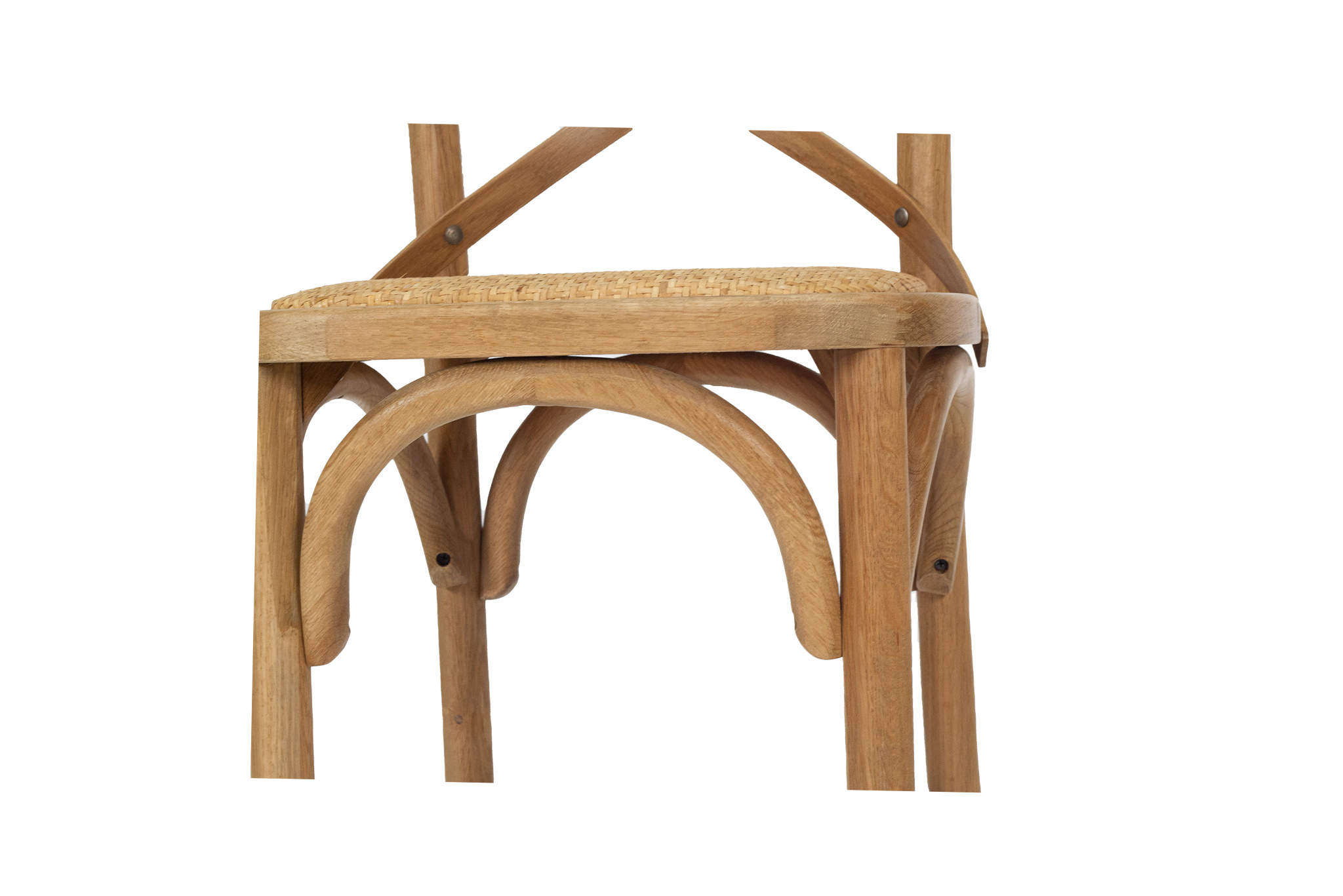 Provincial Cross Back Counter Stool - Natural Oak - Image 8