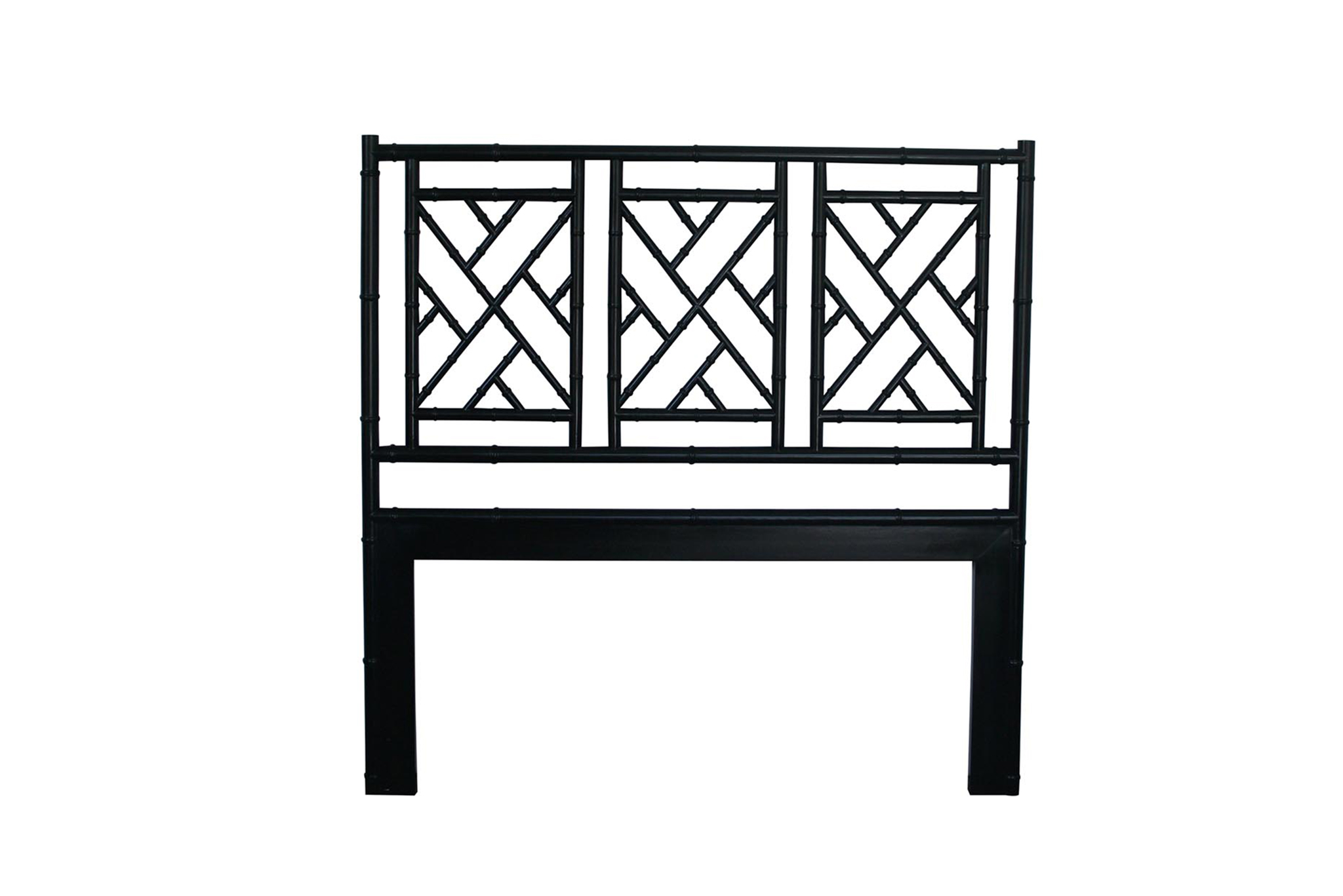 Chippendale Bedhead - Queen Size - Black