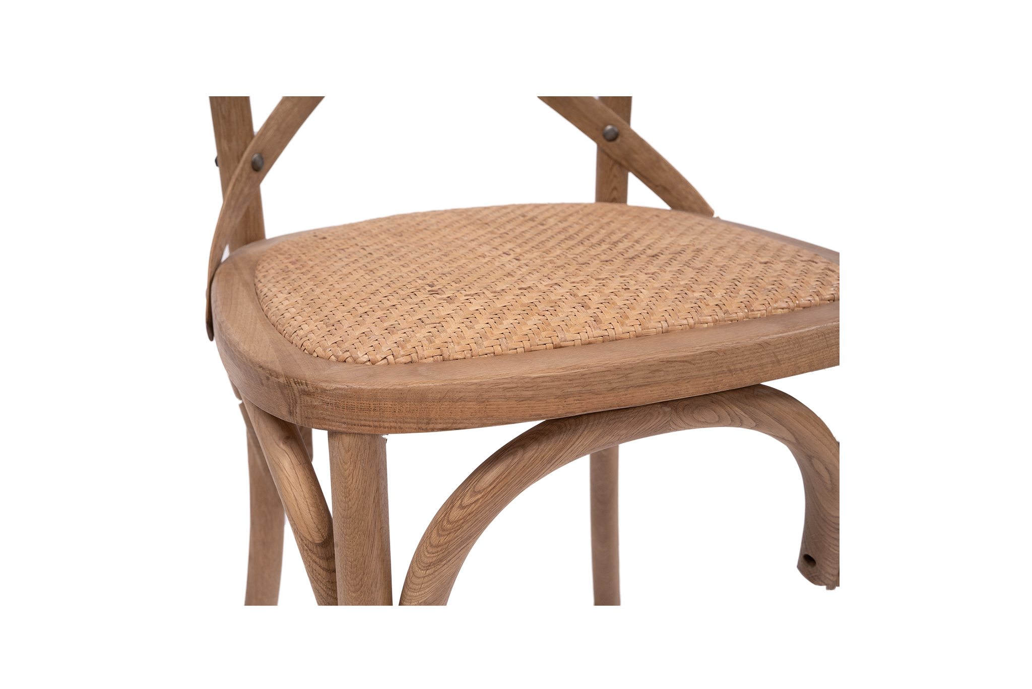 Cross Back Chair - Natural Oak - Image 8