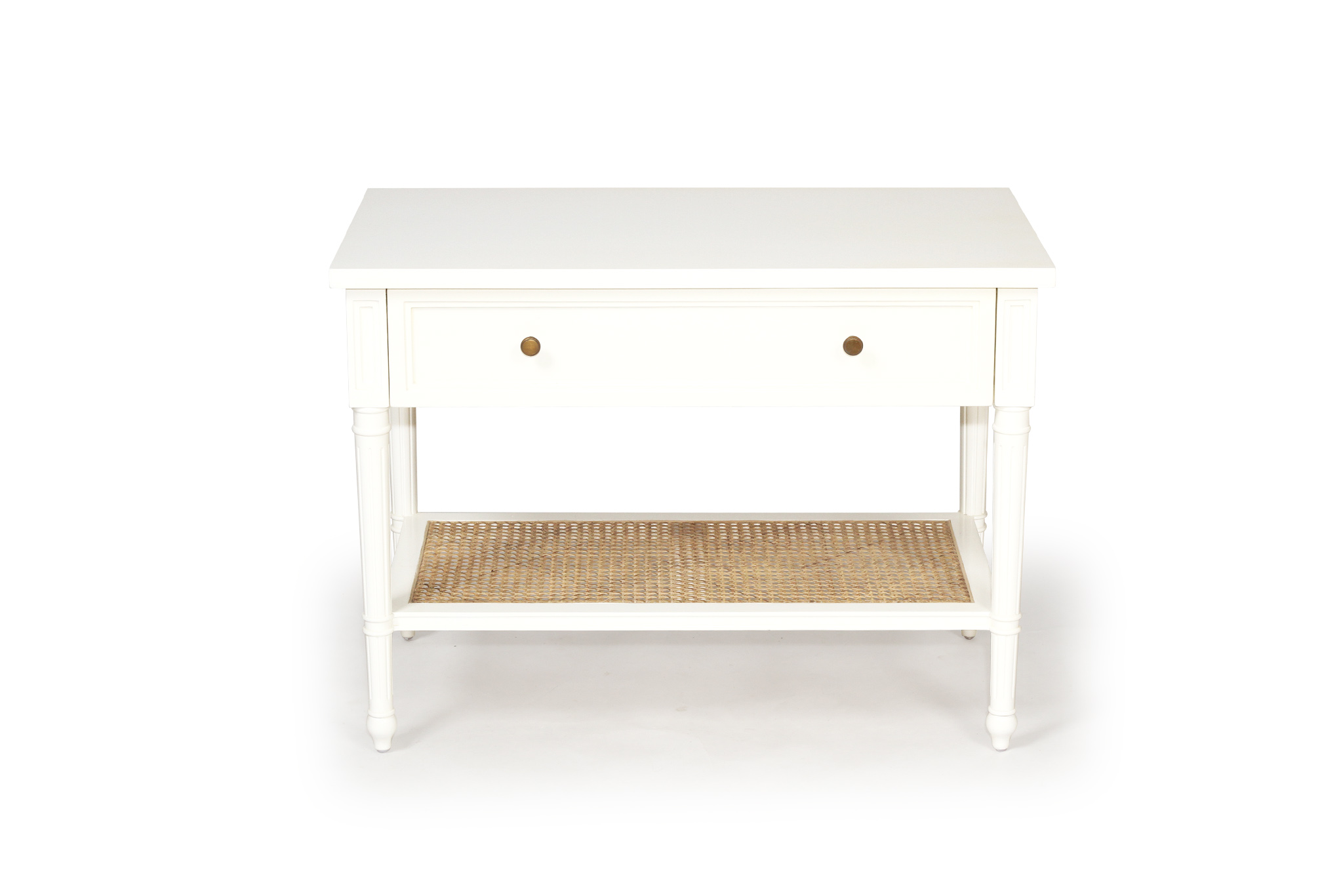 Hamilton Cane Nightstand / Bedside - White - Image 7
