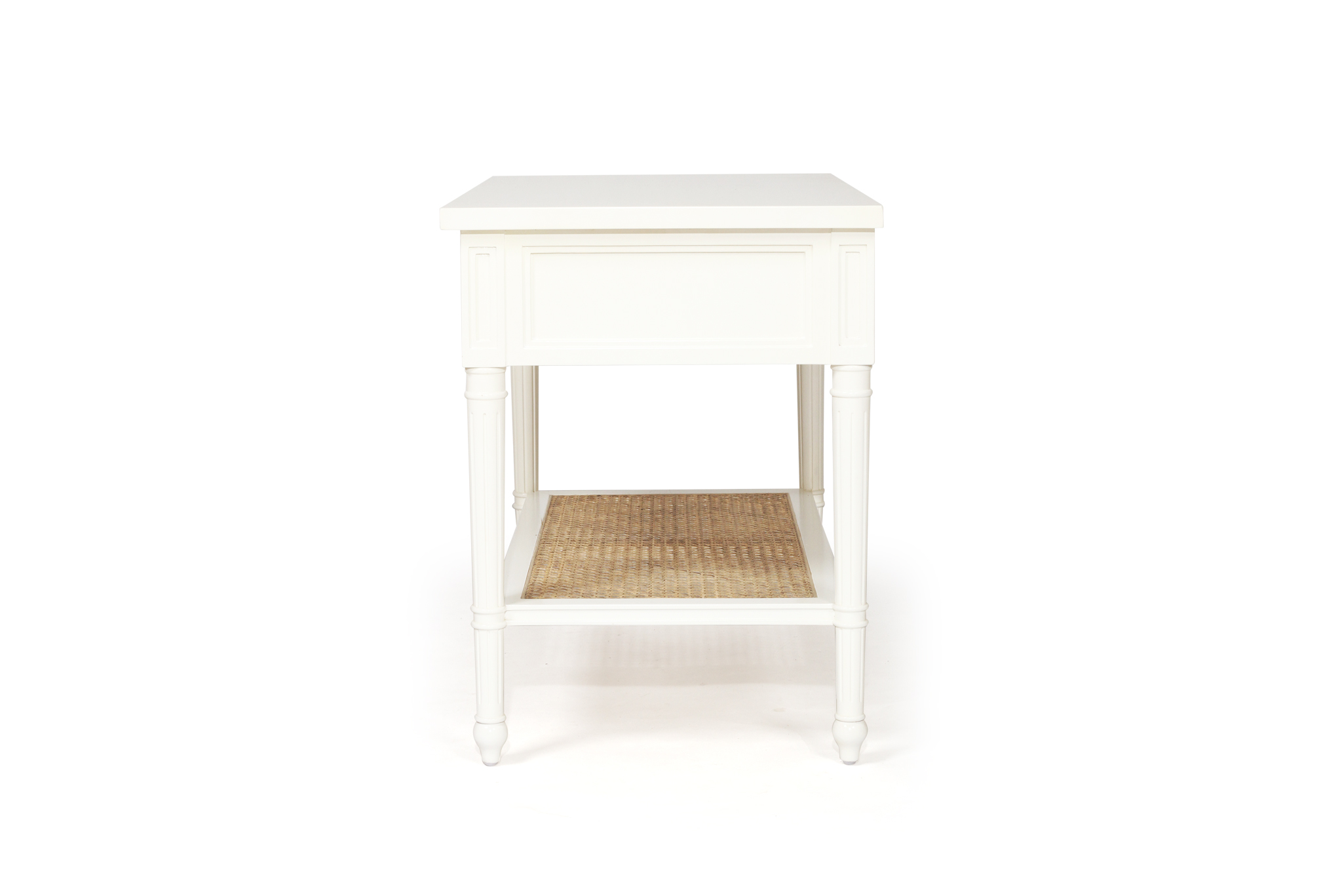 Hamilton Cane Nightstand / Bedside - White - Image 4