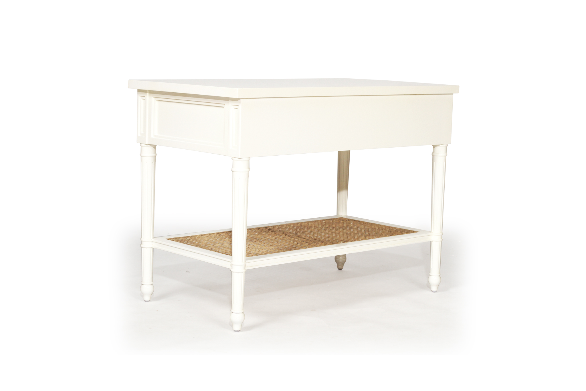 Hamilton Cane Nightstand / Bedside - White - Image 5