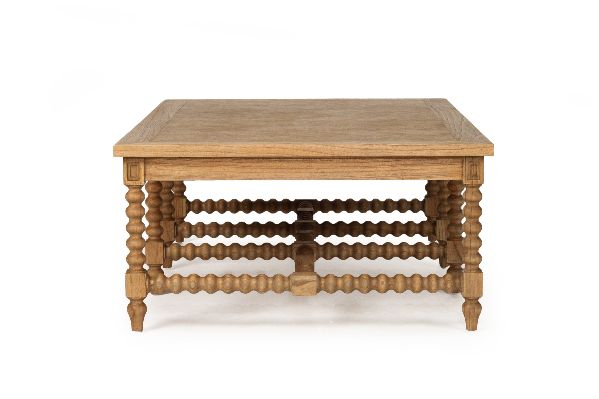 Stradbroke Bobbin Coffee Table - Herringbone Top - Image 6