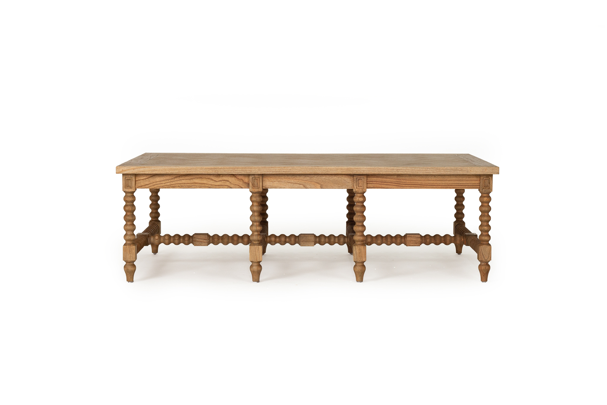 Stradbroke Bobbin Coffee Table - Herringbone Top - Image 8