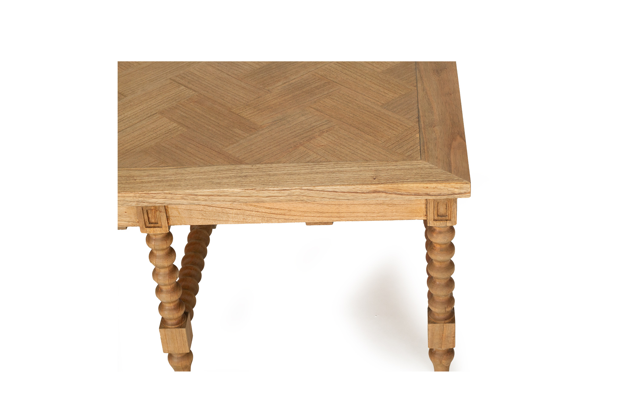 Stradbroke Bobbin Coffee Table - Herringbone Top - Image 10