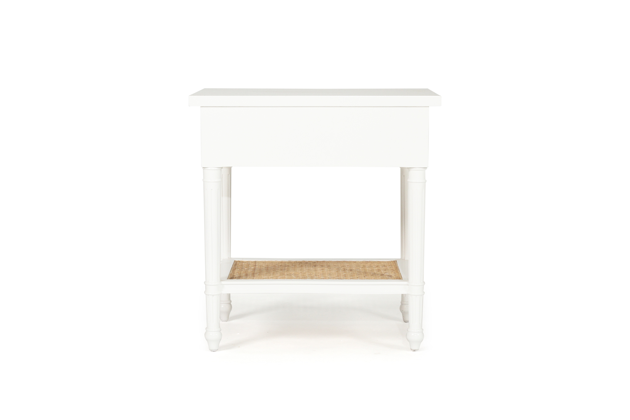 Hamilton Cane Bedside Table - White - Image 6