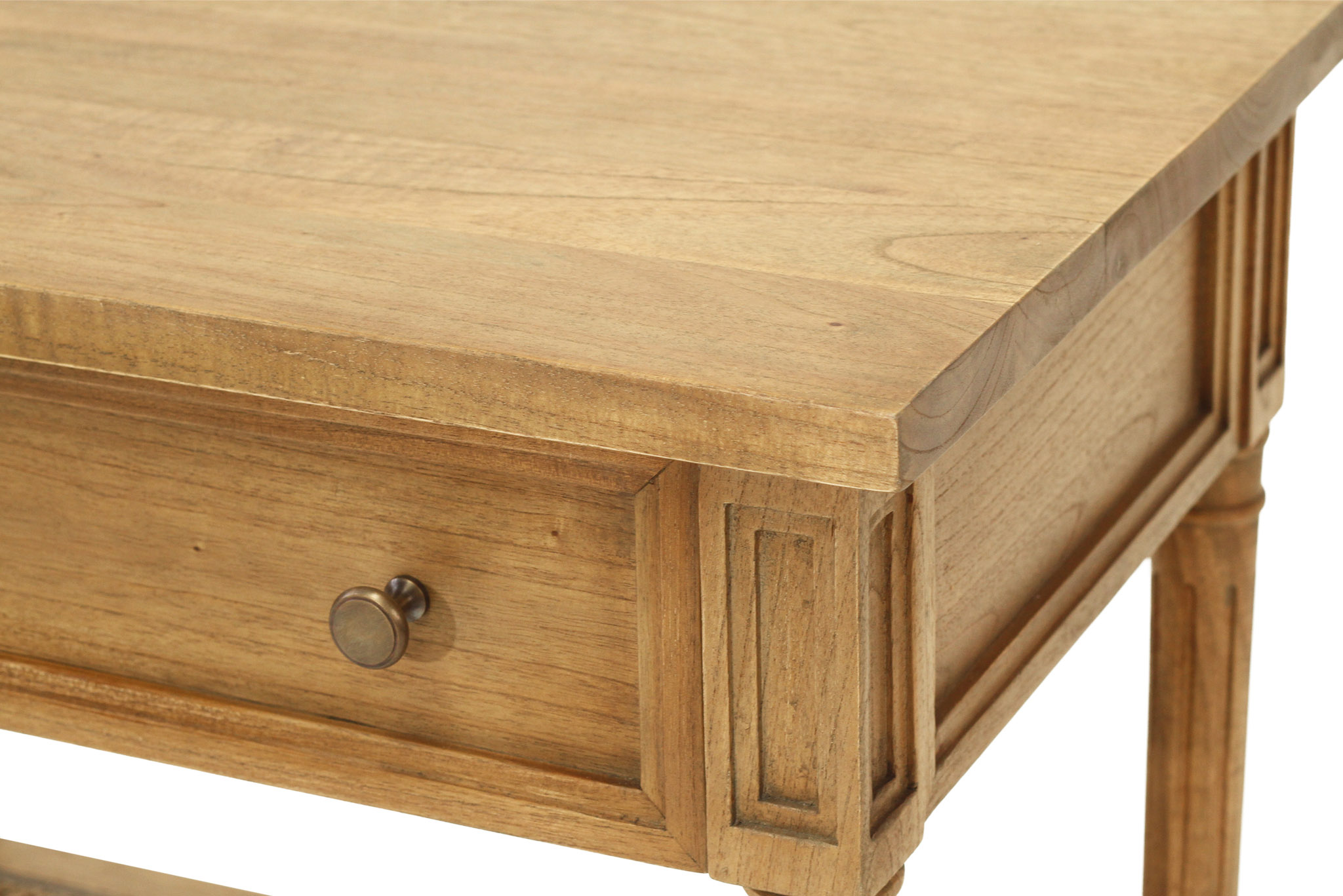 Hamilton Cane Bedside Table - Weathered Oak - 70cm - Image 7