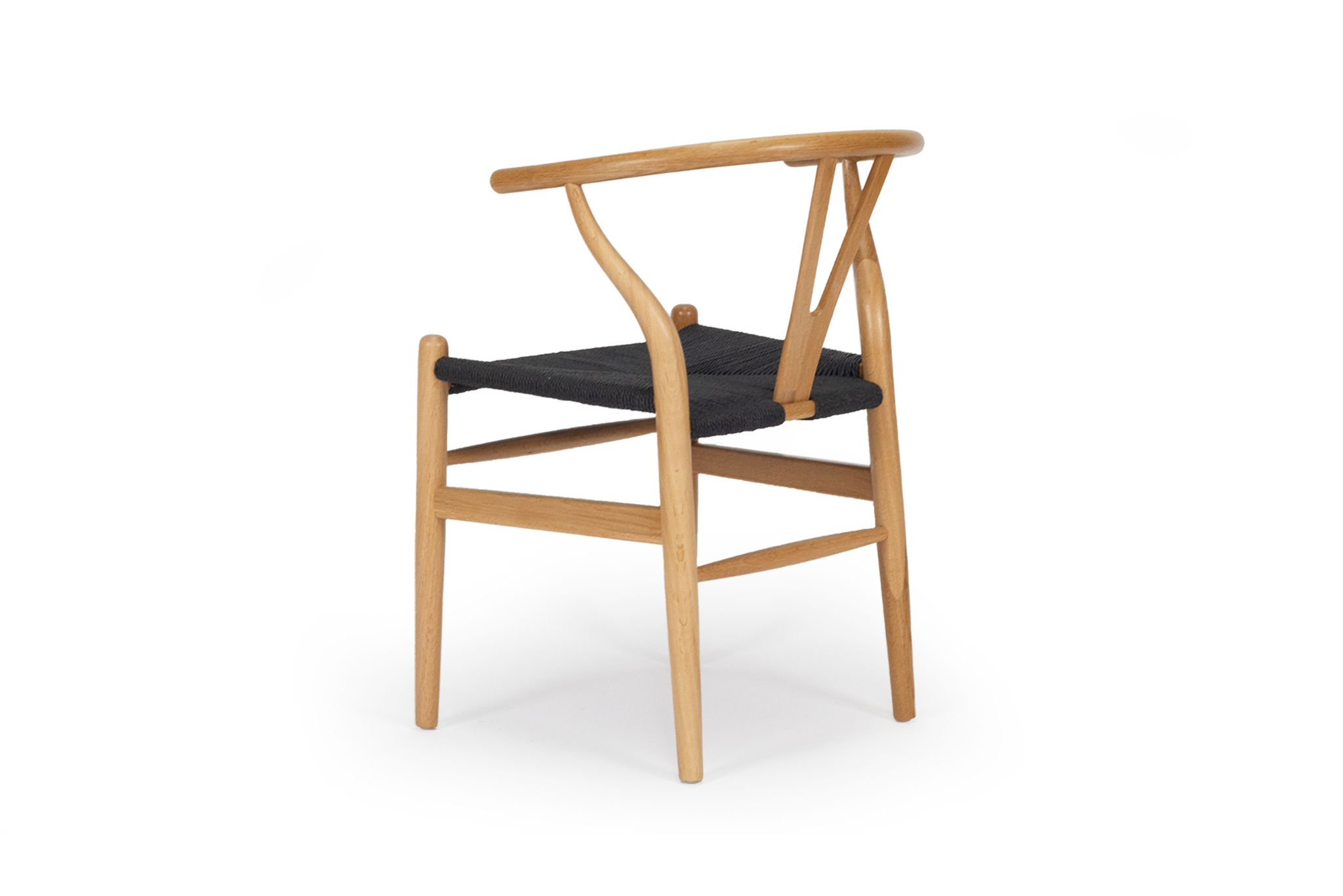 Wishbone Designer Chair - Natural Oak with Black Cord - Image 5