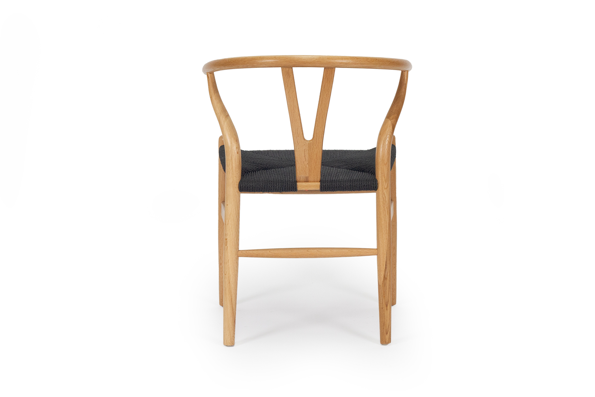 Wishbone Designer Chair - Natural Oak with Black Cord - Image 6