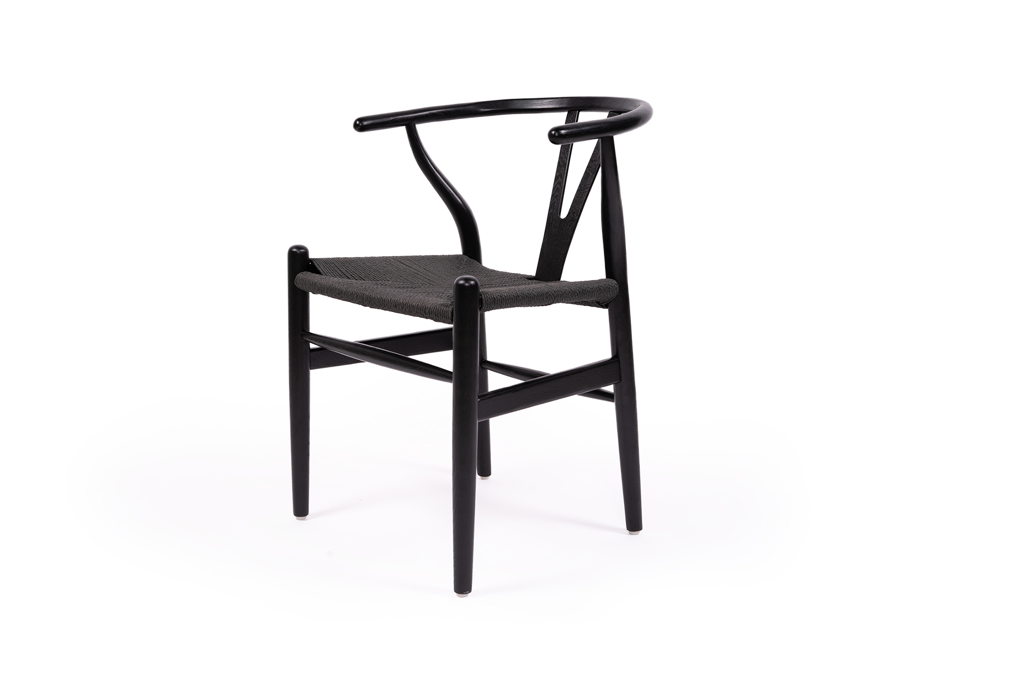 Wishbone Designer Replica Chair - Black on Black - Image 2