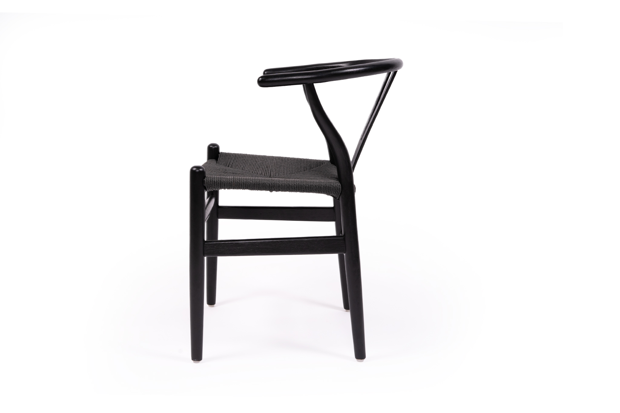 Wishbone Designer Replica Chair - Black on Black - Image 3