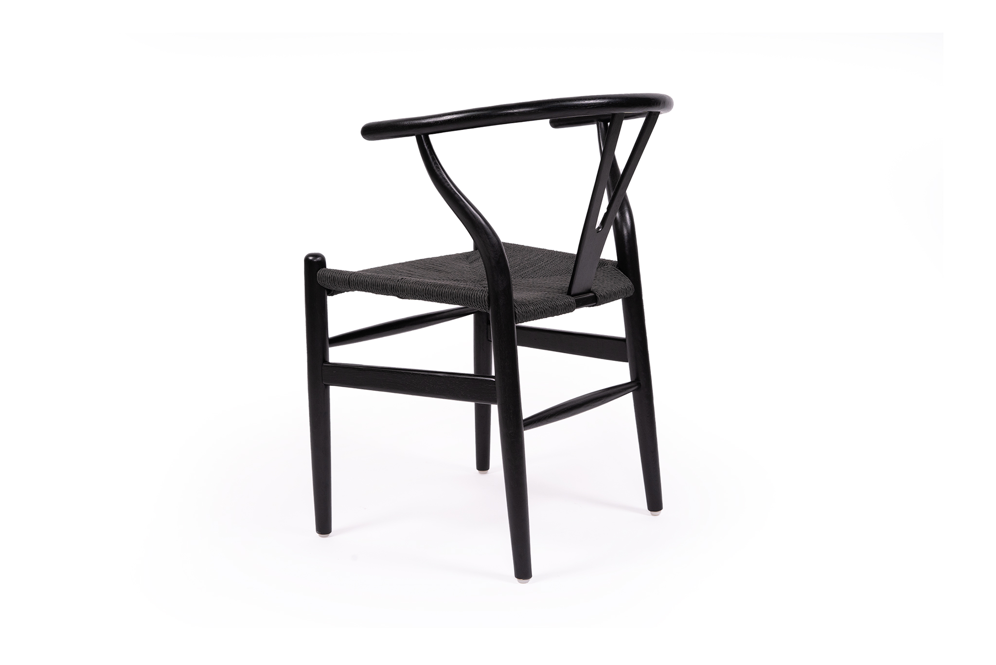 Wishbone Designer Replica Chair - Black on Black - Image 4