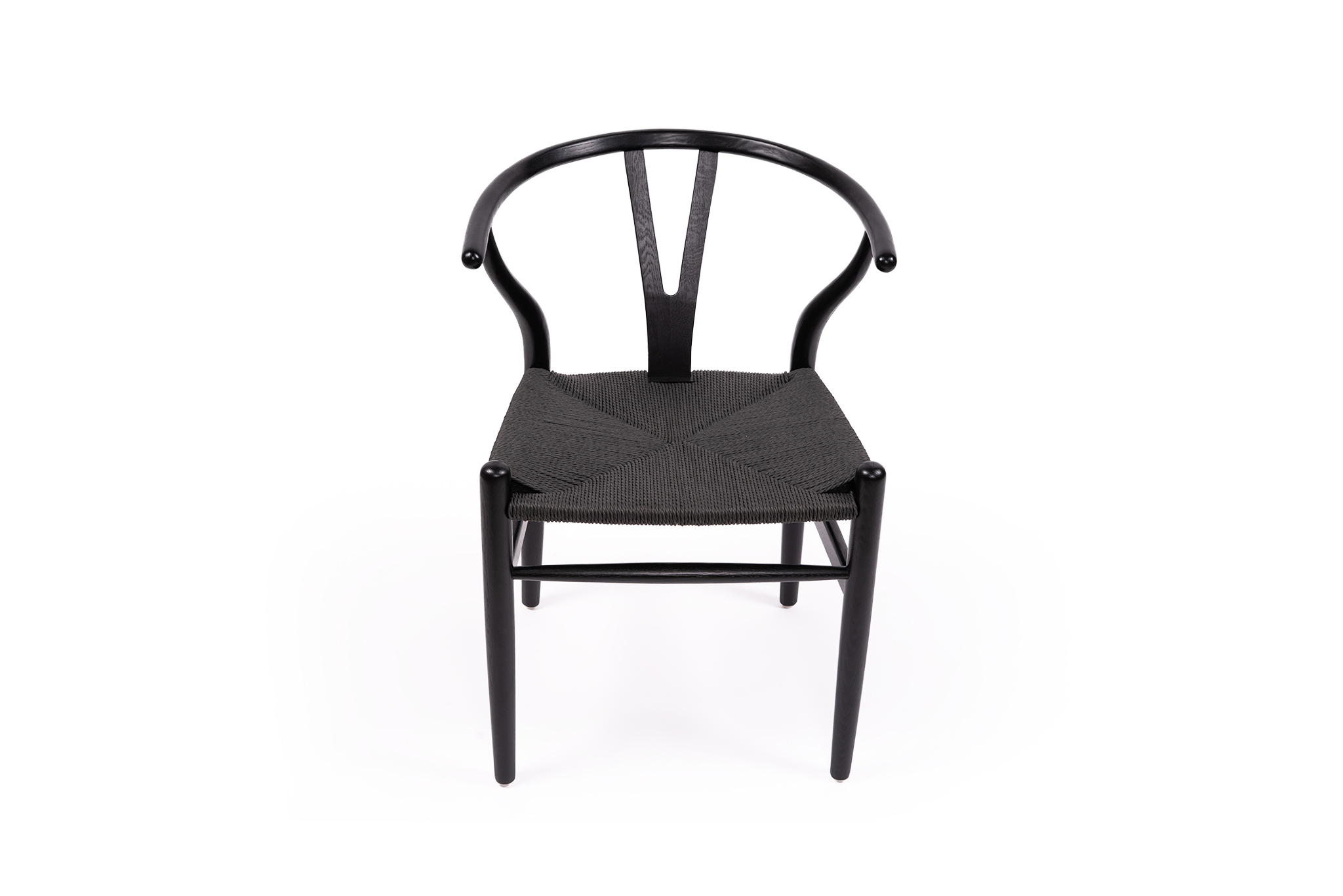 Wishbone Designer Replica Chair - Black on Black - Image 8