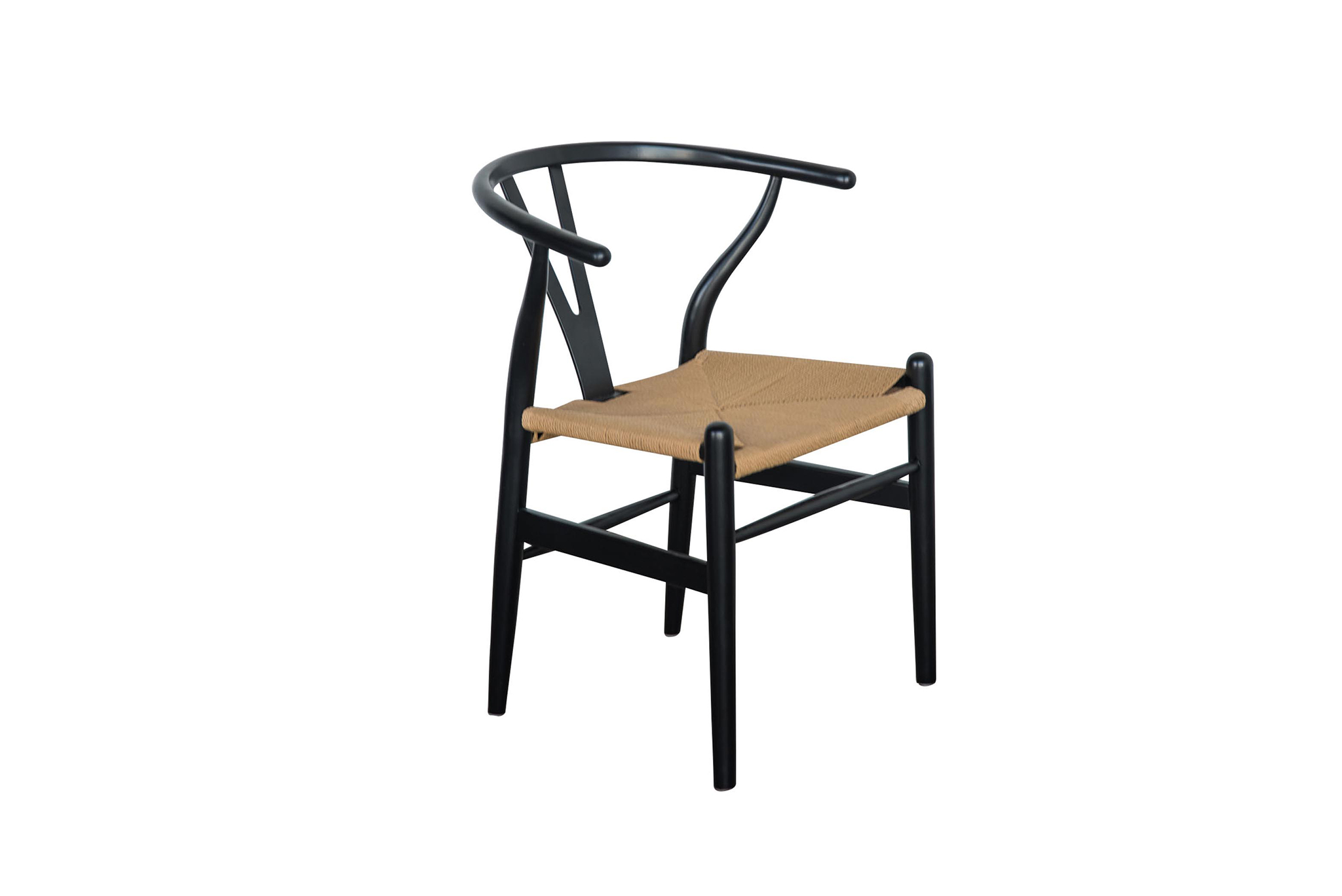 Wishbone Designer Replica Chair - Black Frame - Image 2