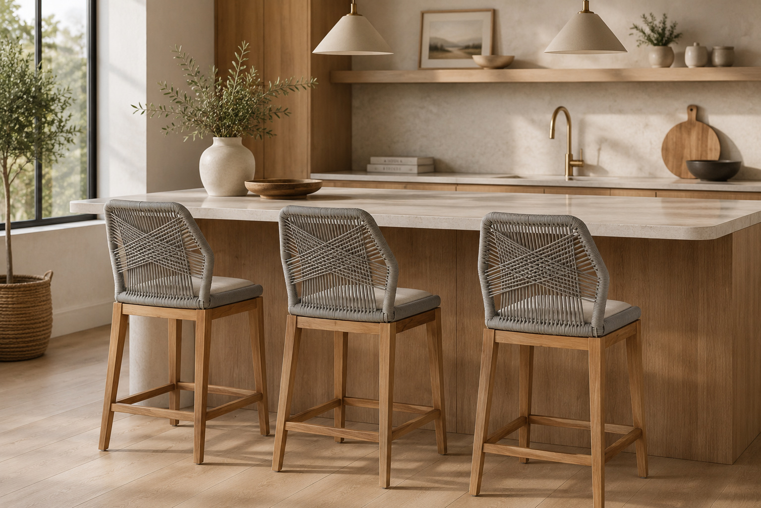 Key Largo Counter Stool - Grey - Image 2