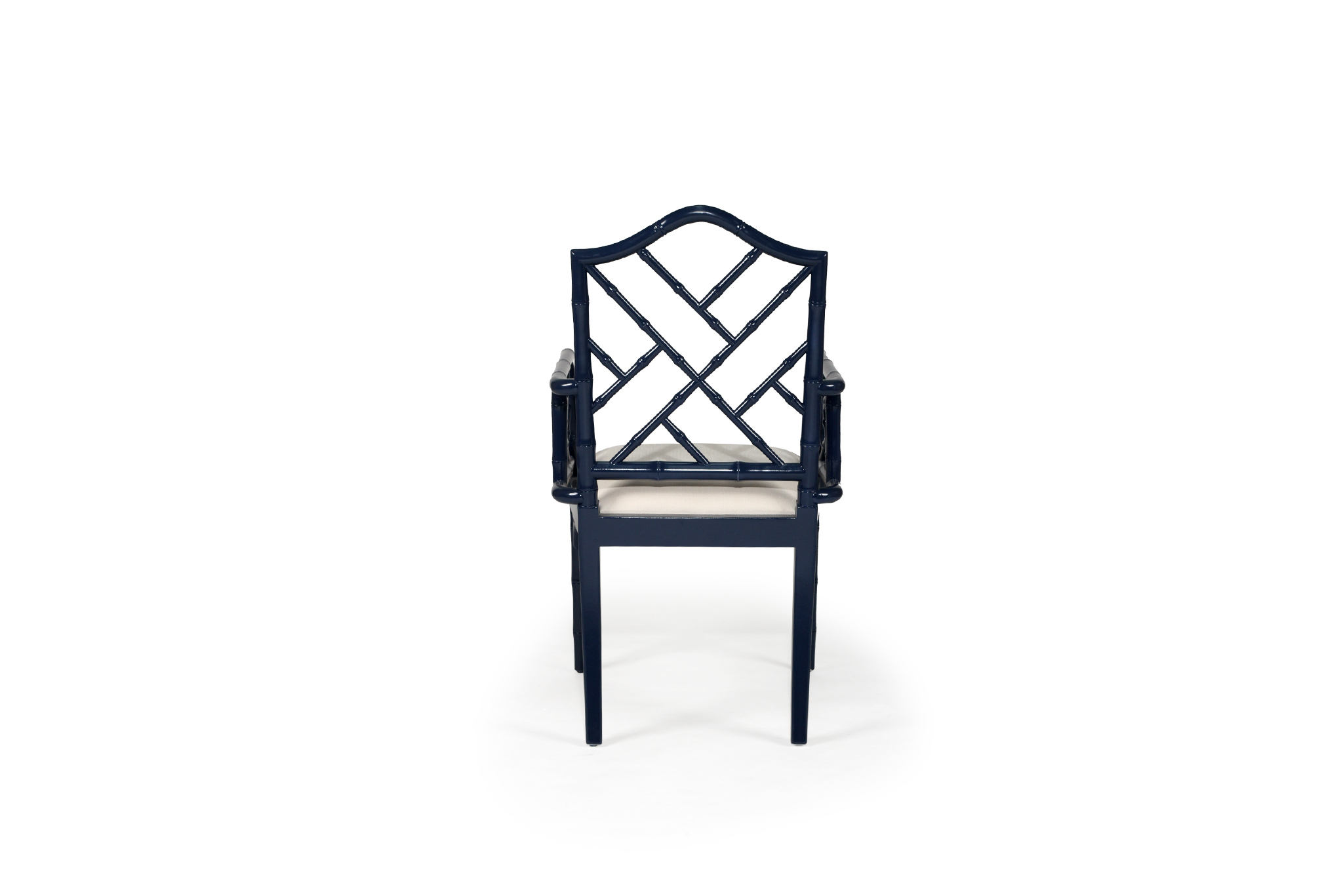 Chippendale Armchair - Navy - Image 6