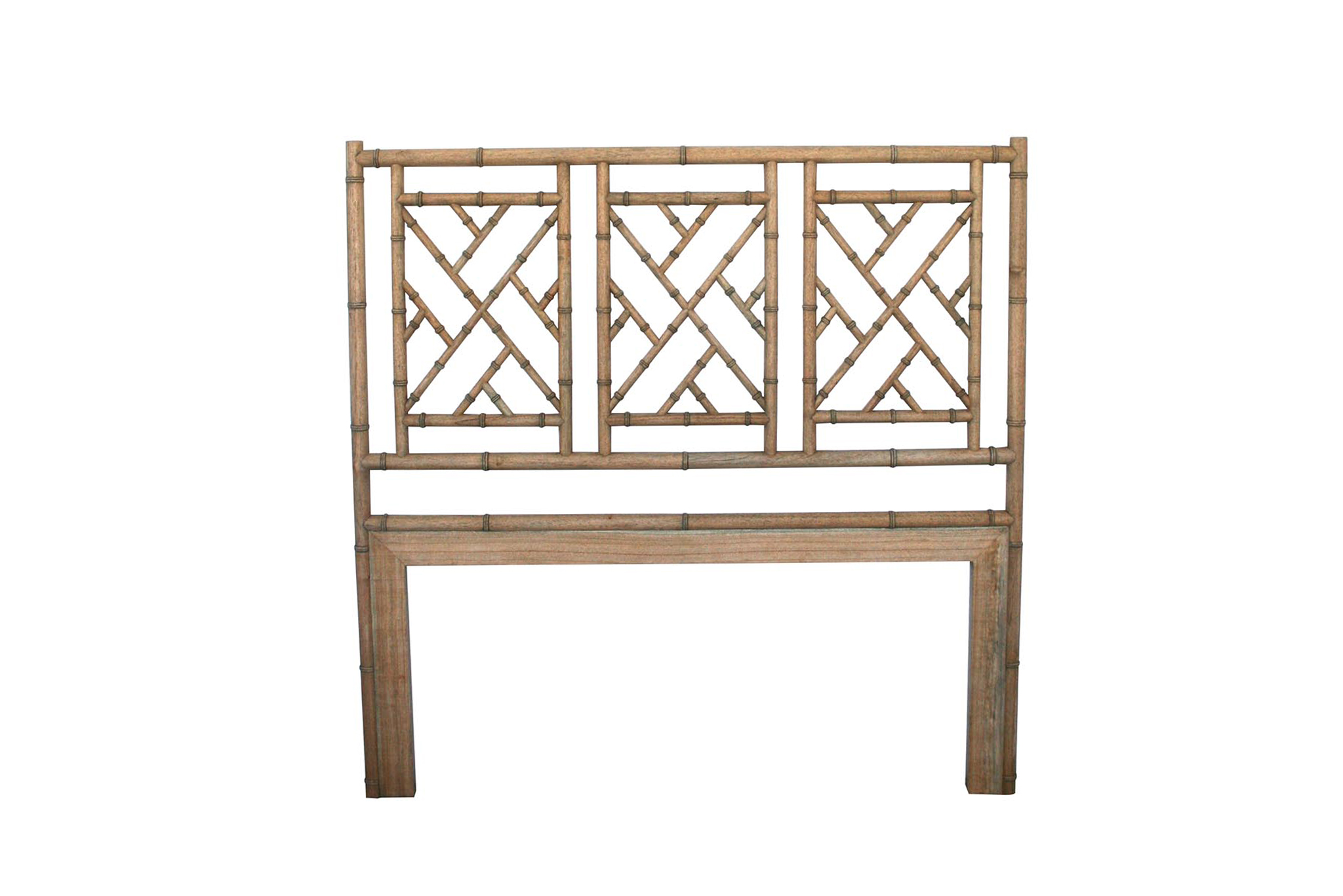 Chippendale Bedhead - Super King Size - Weathered Oak