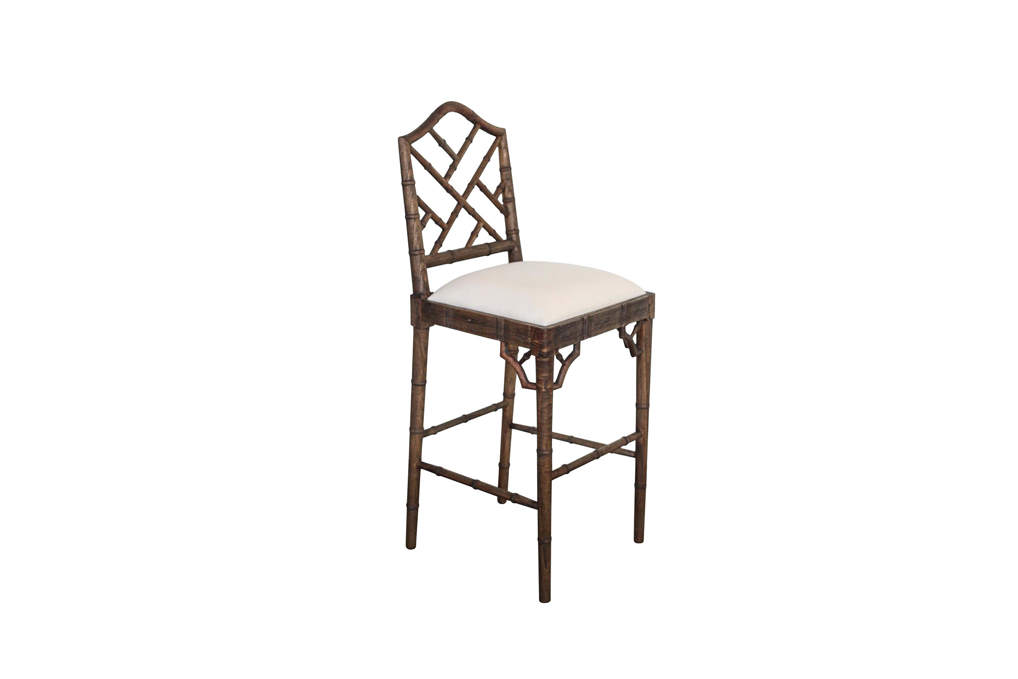 Chippendale Counter Stool - Dark Oak - Image 2