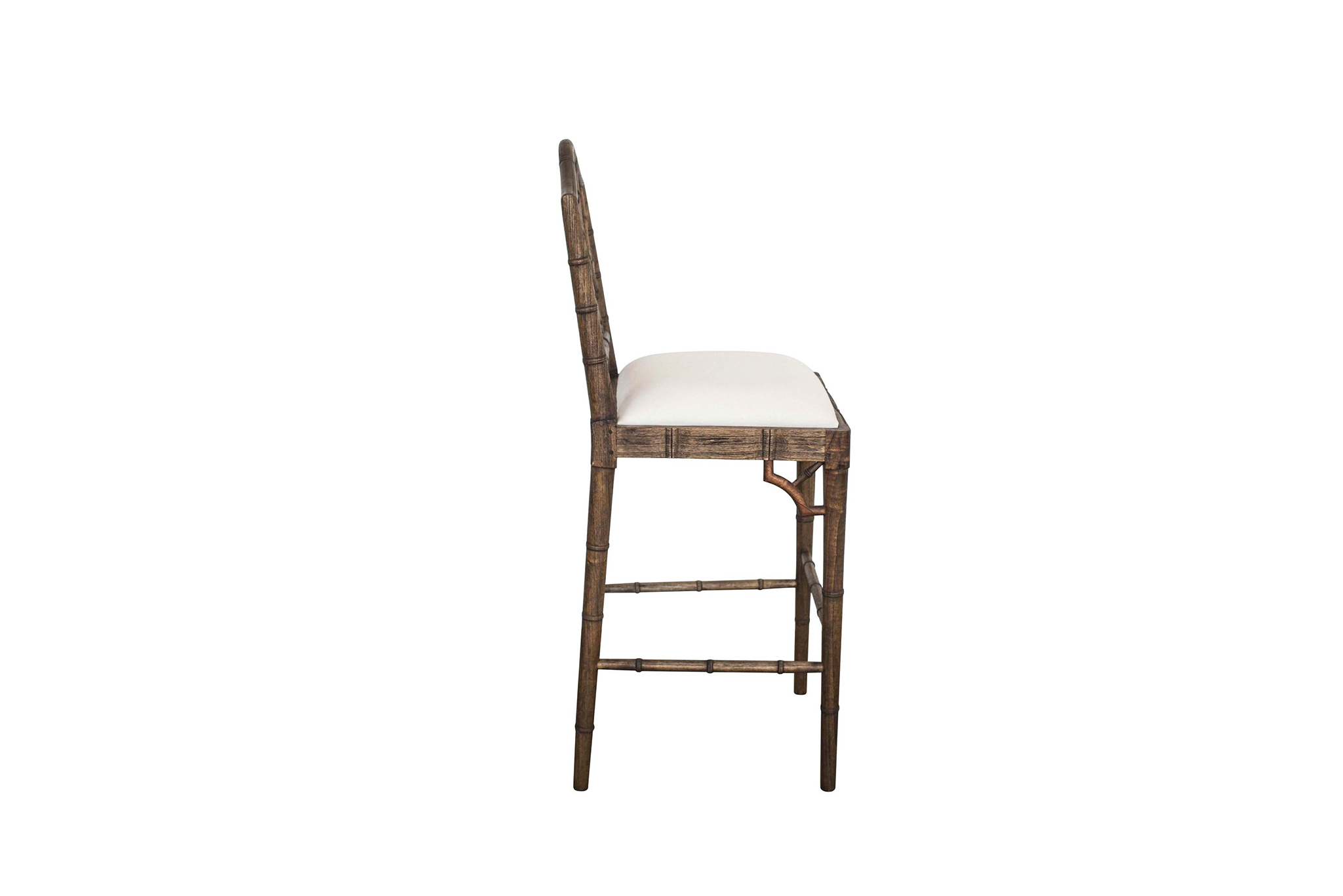 Chippendale Counter Stool - Dark Oak - Image 3