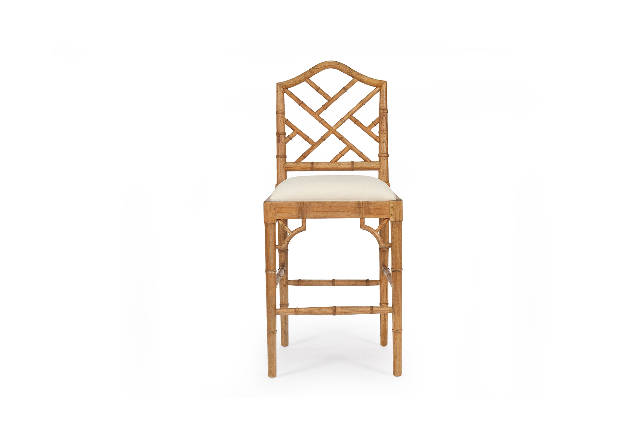 Chippendale Counter Stool - Weathered Oak