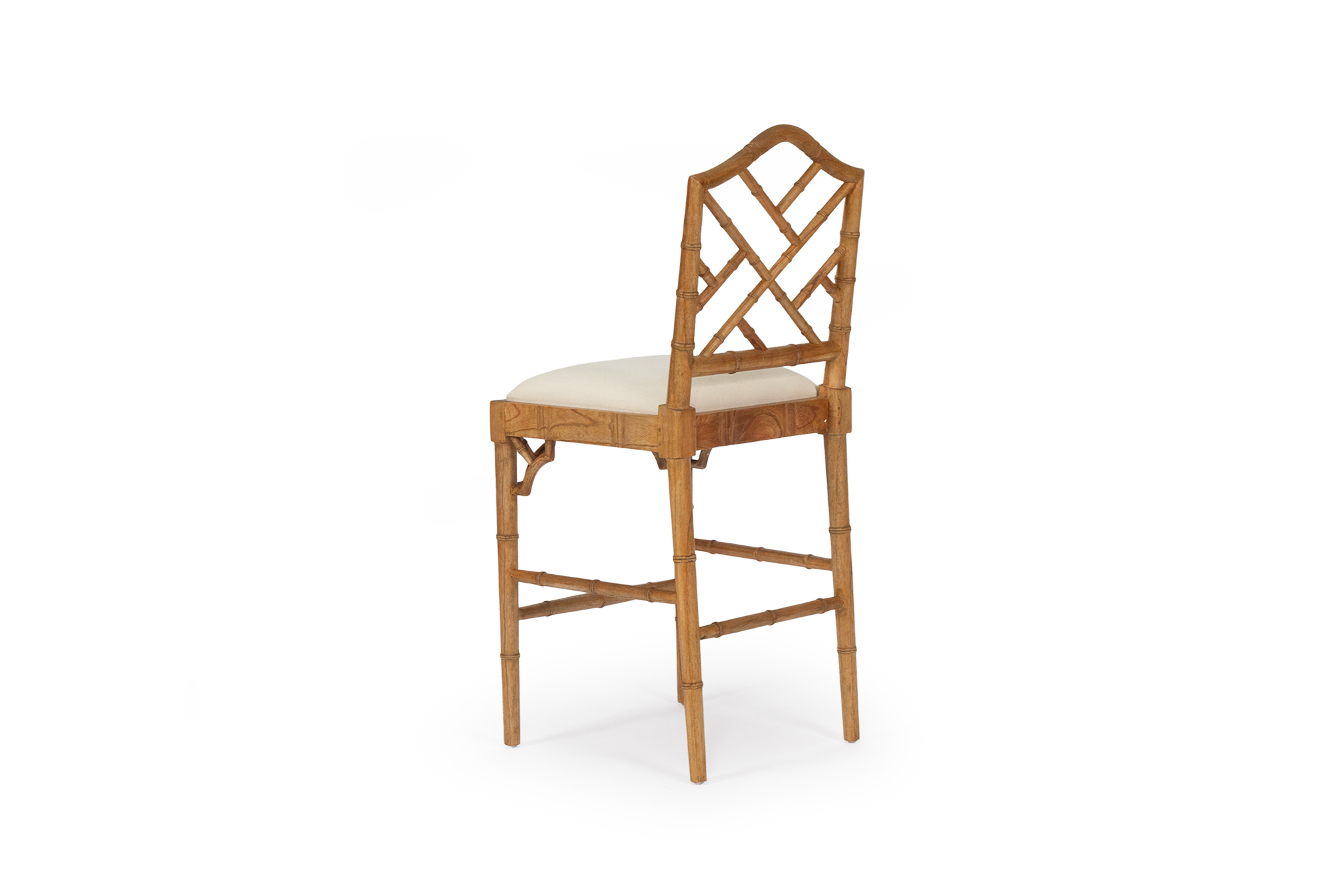 Chippendale Counter Stool - Weathered Oak - Image 4
