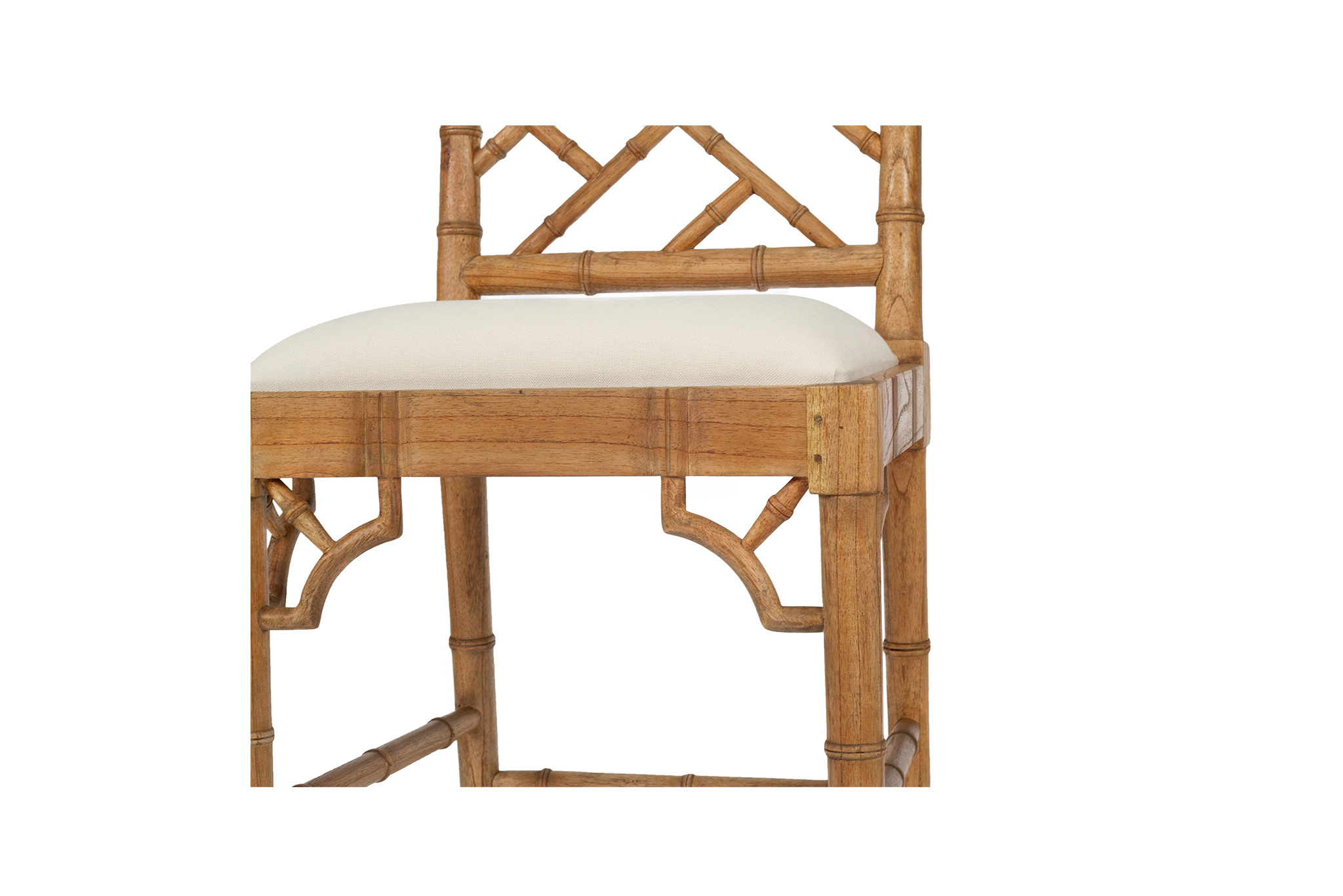 Chippendale Counter Stool - Weathered Oak - Image 8