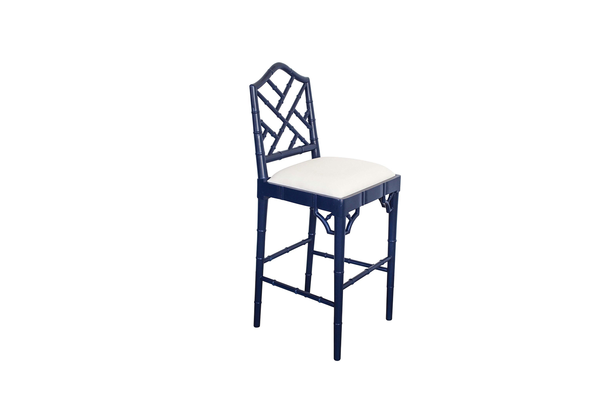 Chippendale Counter Stool - Navy - Image 5
