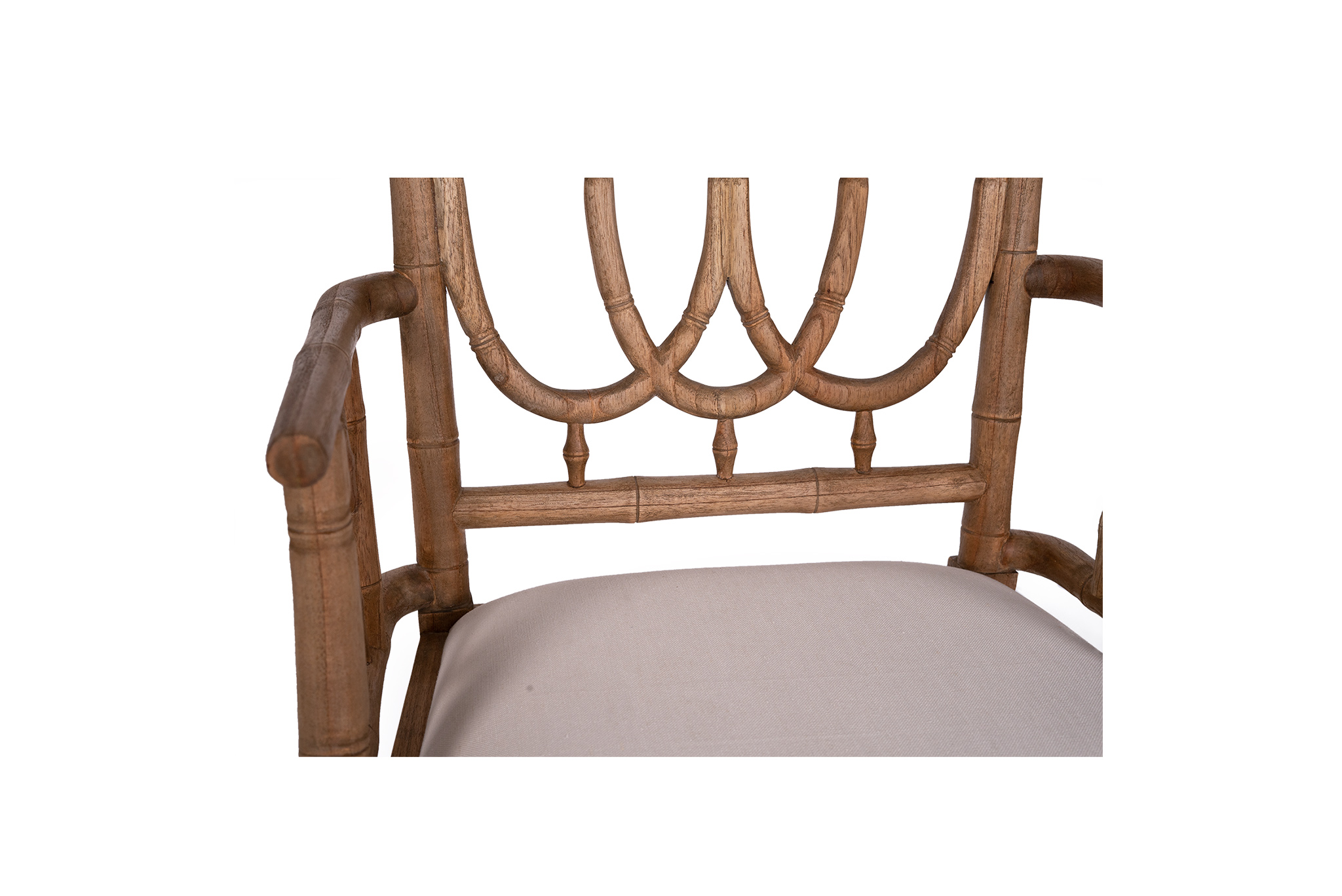 Chippendale Ring Armchair - Weathered Oak - Image 6