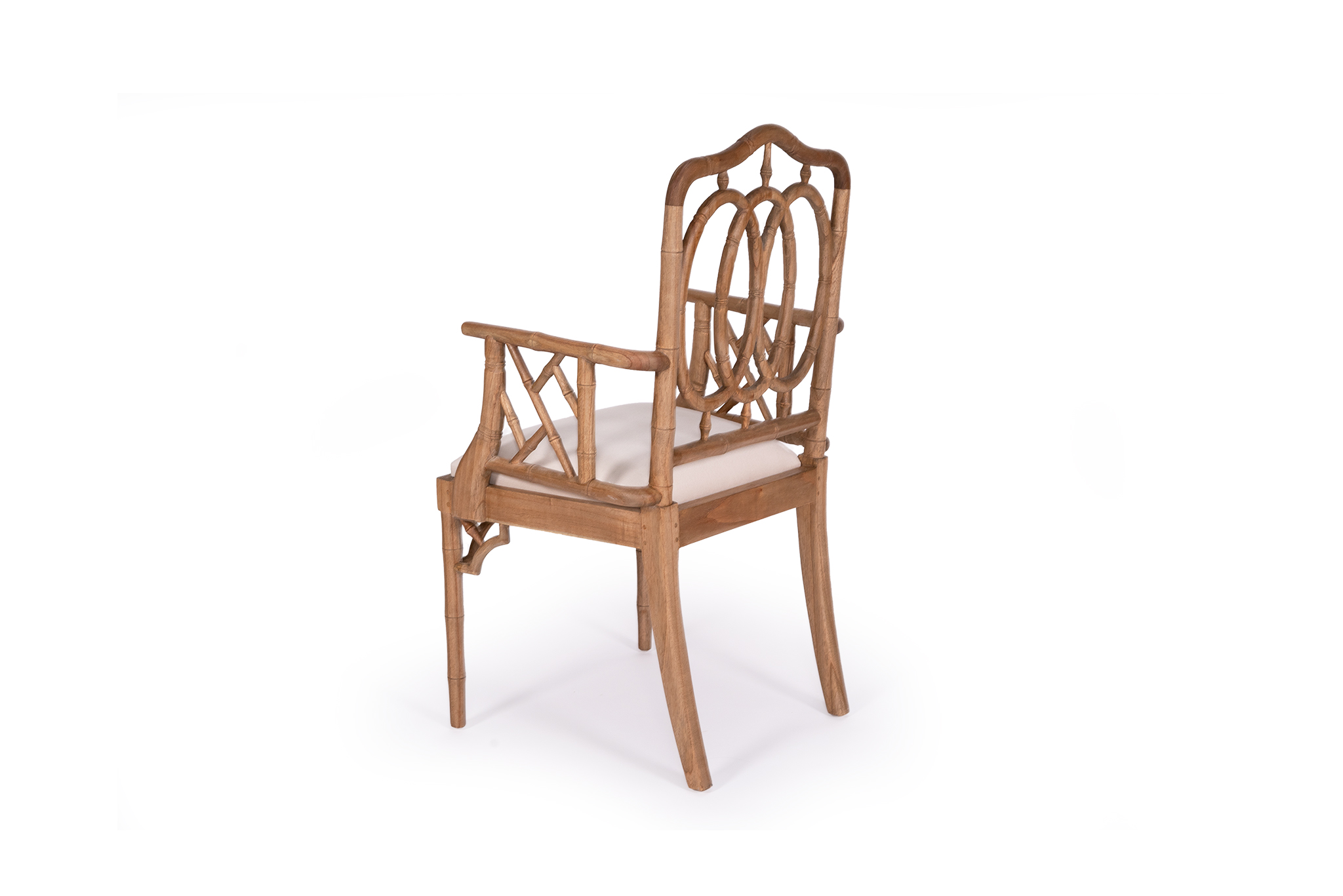 Chippendale Ring Armchair - Weathered Oak - Image 3