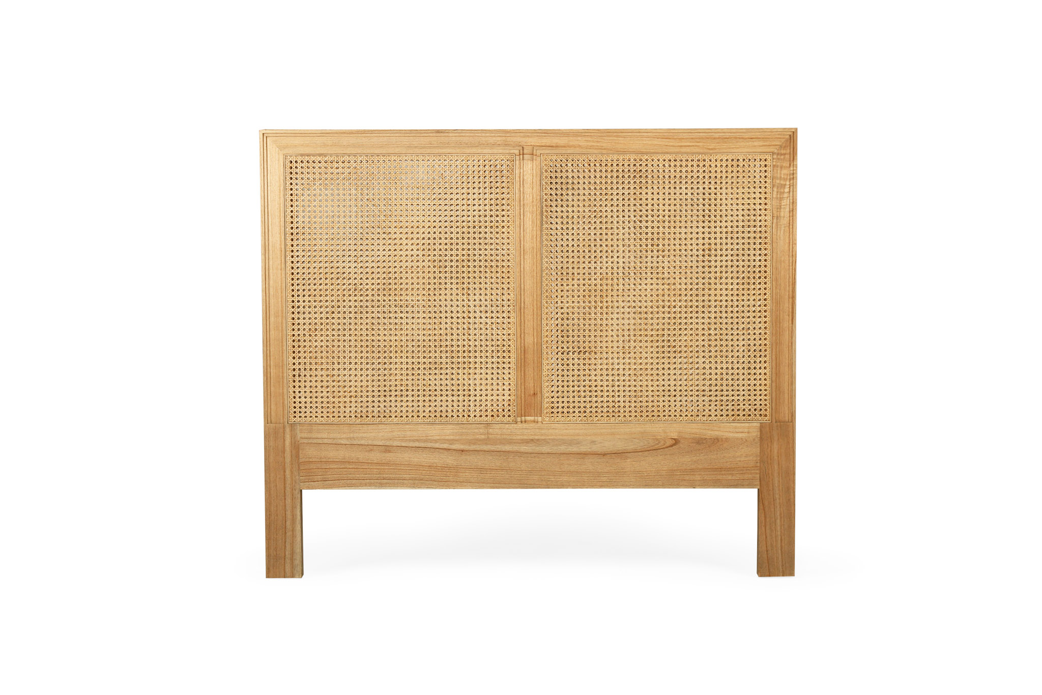 Hamilton Cane Bedhead - King Size - Weathered Oak