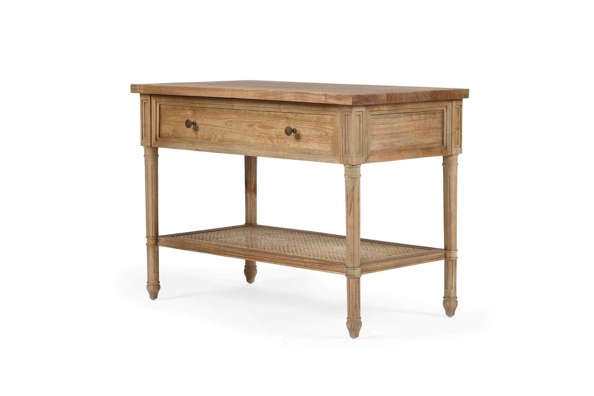 Hamilton Nightstand / Bedside - Weathered Oak - 91cm - Image 3