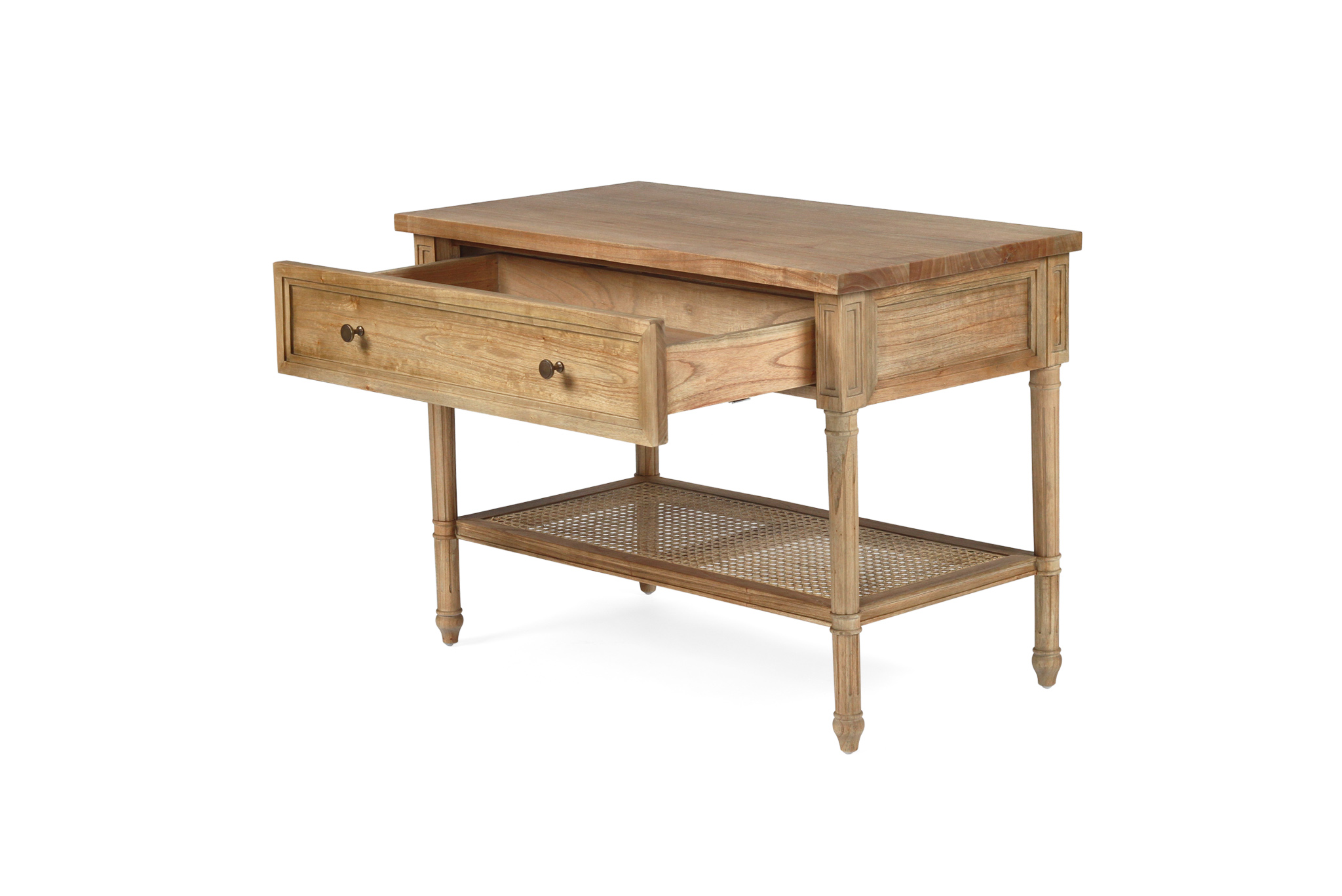 Hamilton Nightstand / Bedside - Weathered Oak - 91cm - Image 4