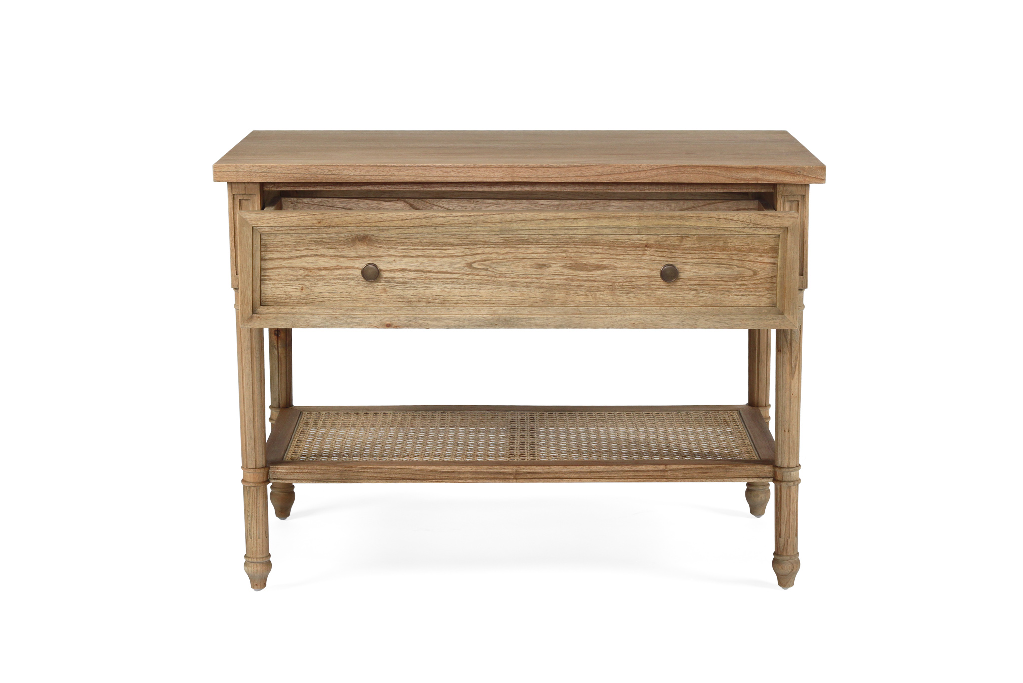 Hamilton Nightstand / Bedside - Weathered Oak - 91cm - Image 6