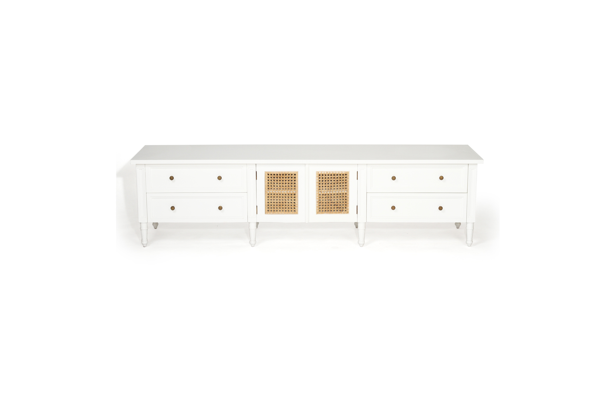 Hamilton Cane Entertainment Unit - White - Image 10