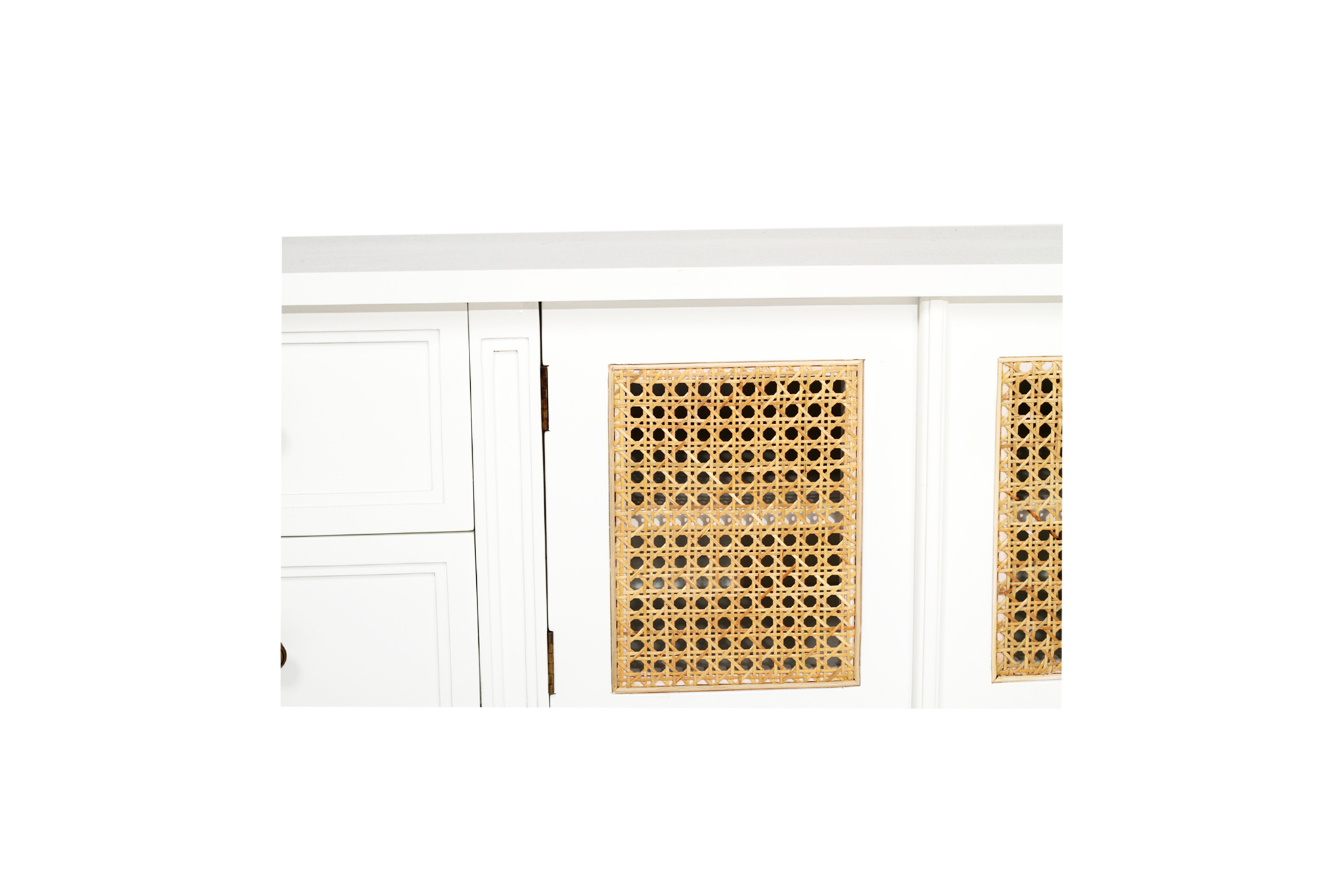 Hamilton Cane Entertainment Unit - White - Image 8