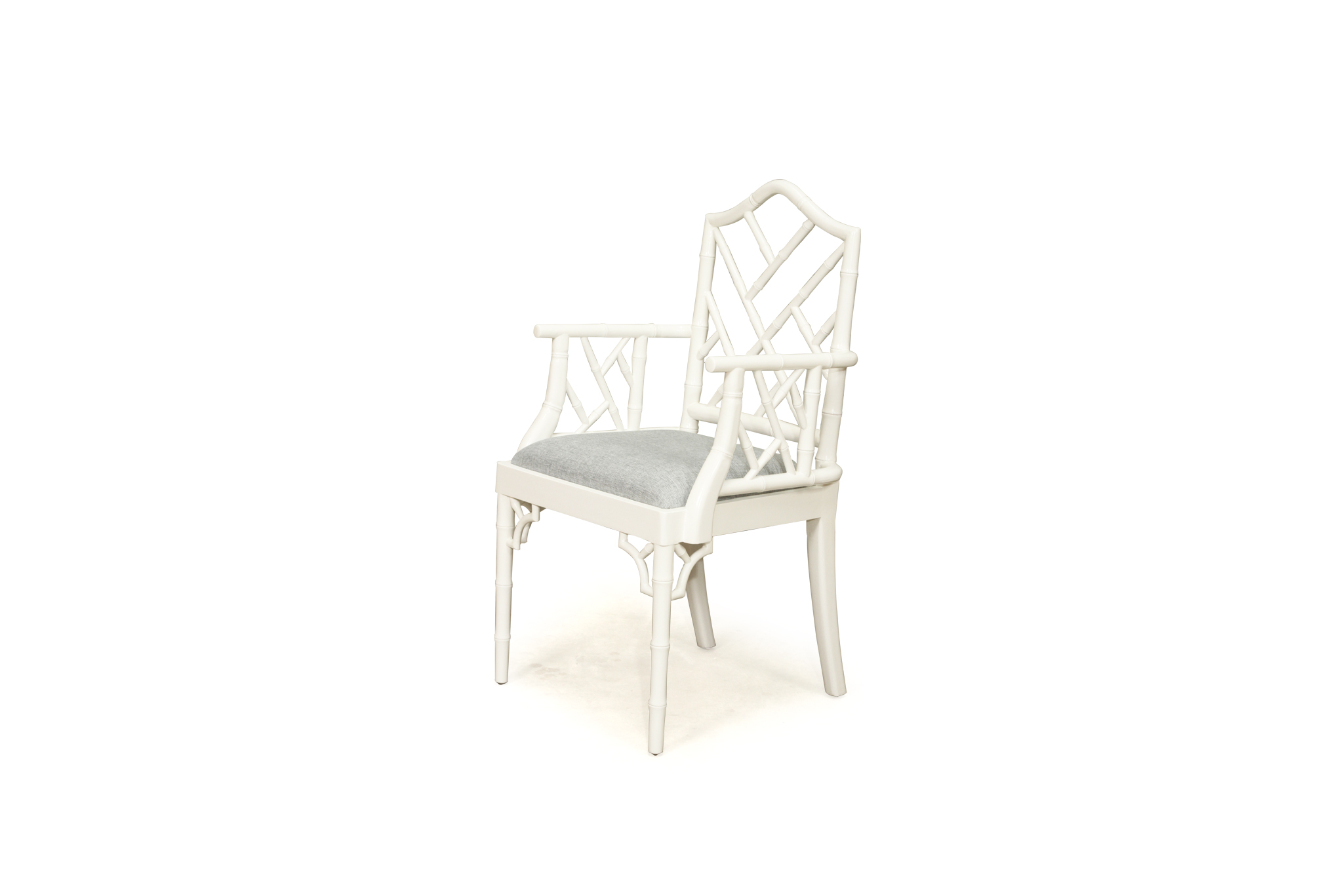 Chippendale Armchair - White - Image 2