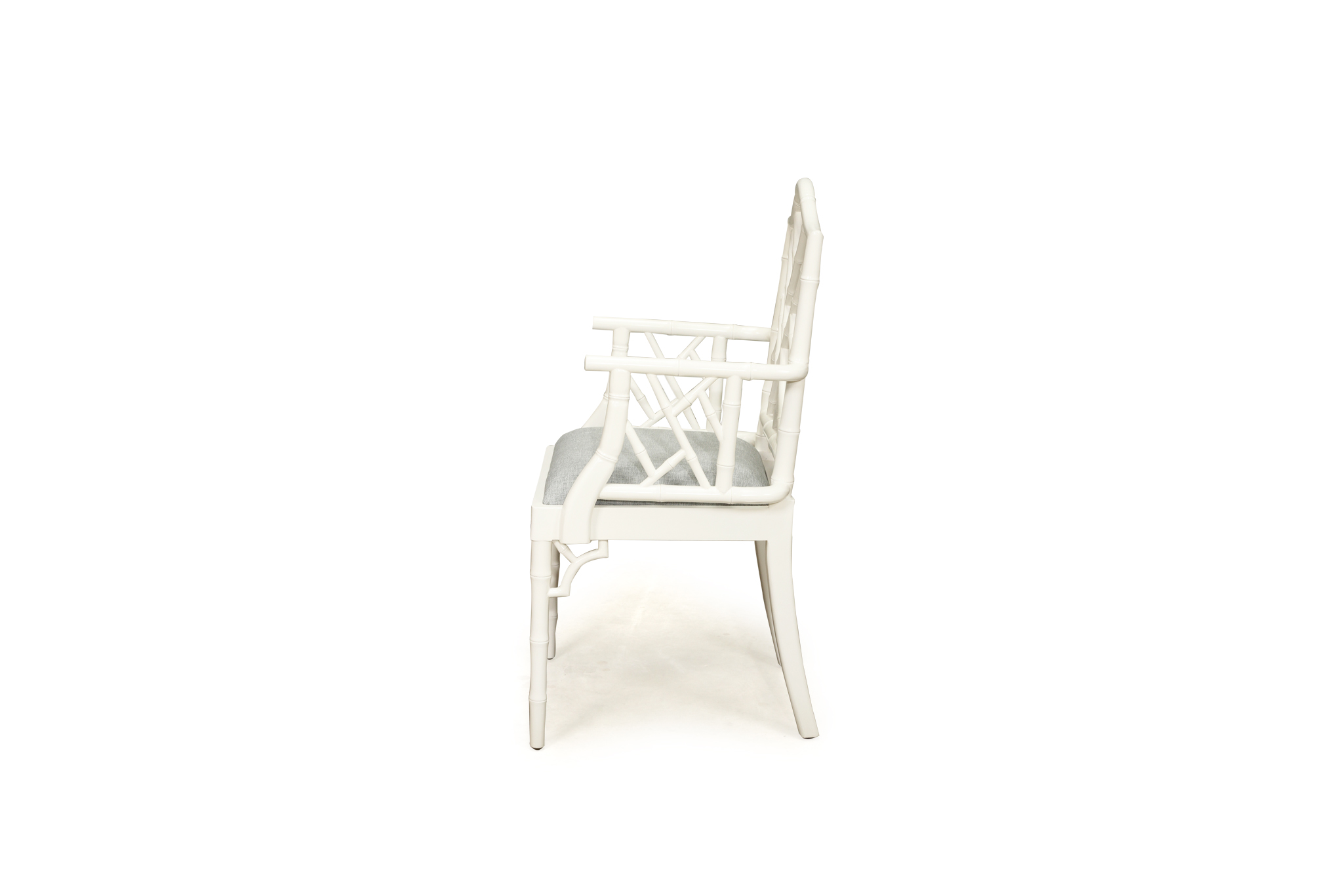 Chippendale Armchair - White - Image 3