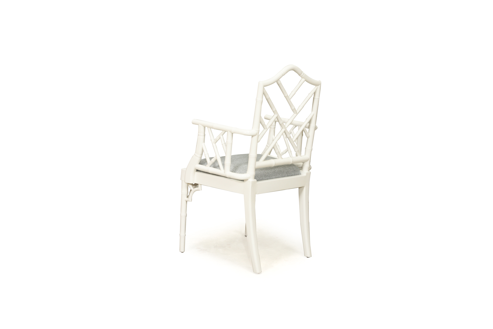 Chippendale Armchair - White - Image 4