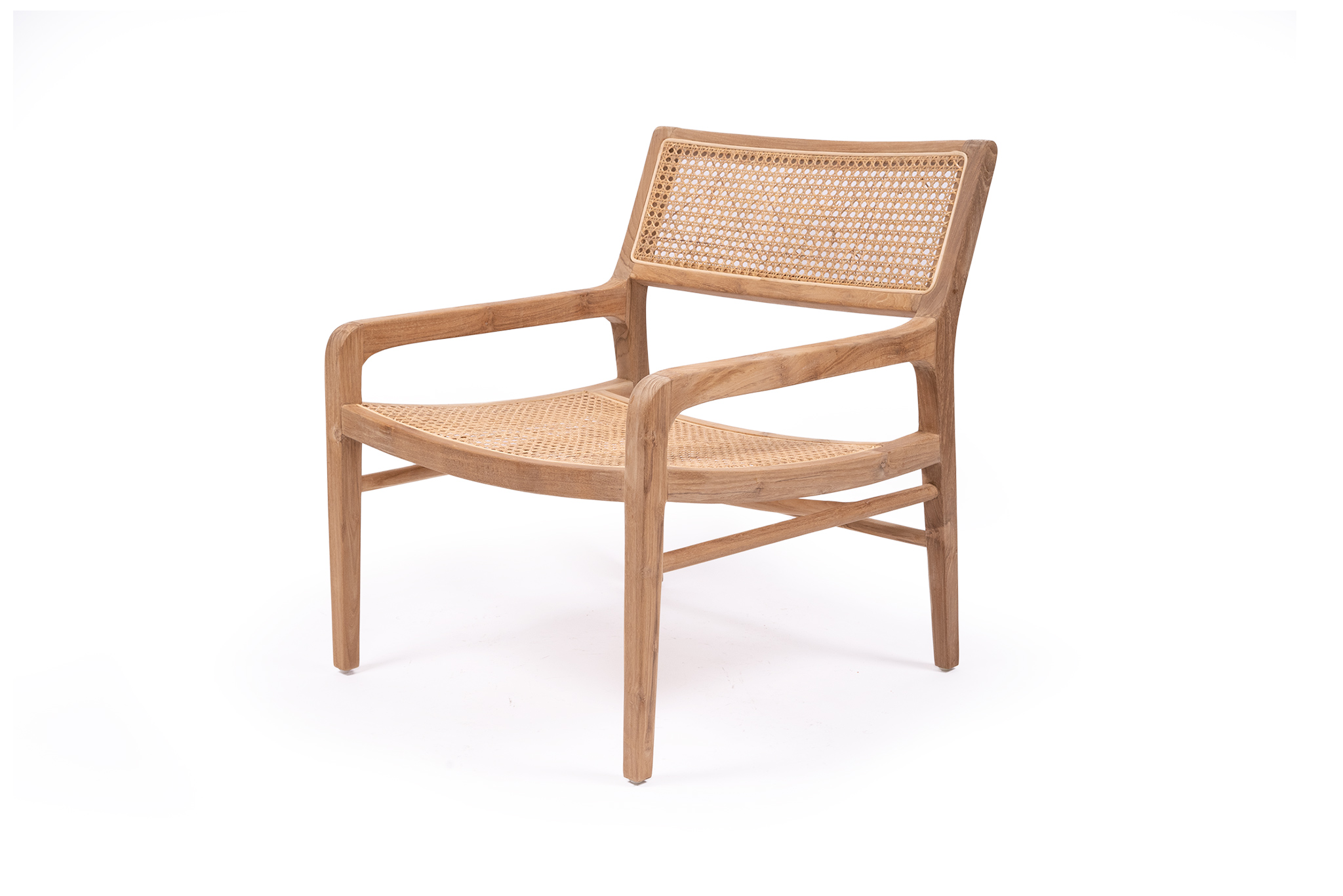 Sambar Armchair - Teak and Rattan - Image 3