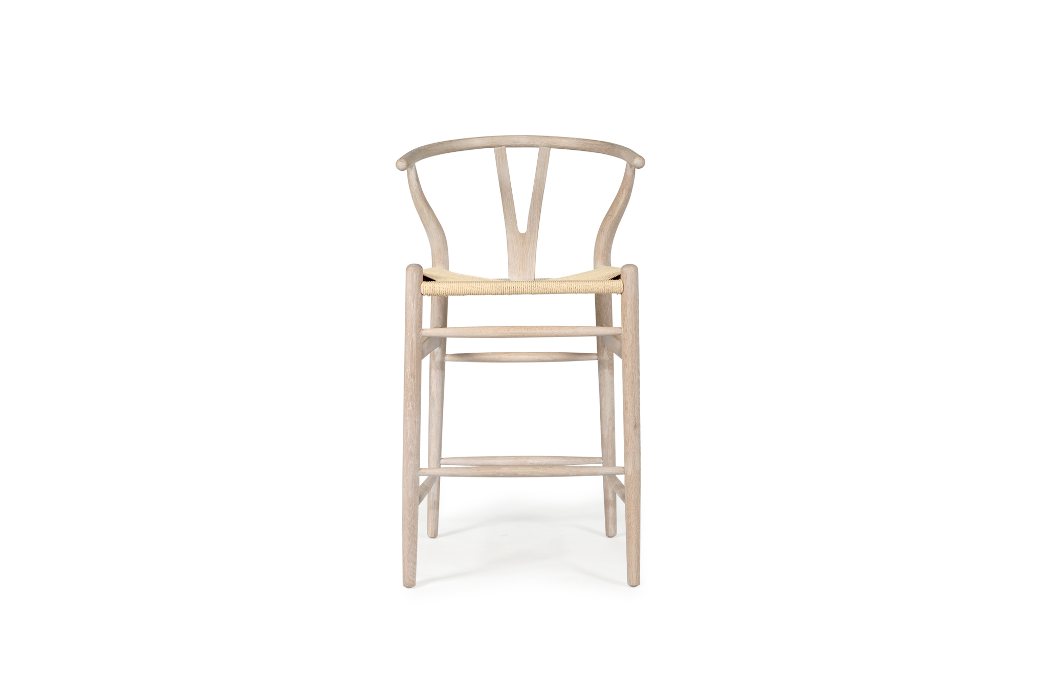 Wishbone Counter Stool - White Coastal Oak