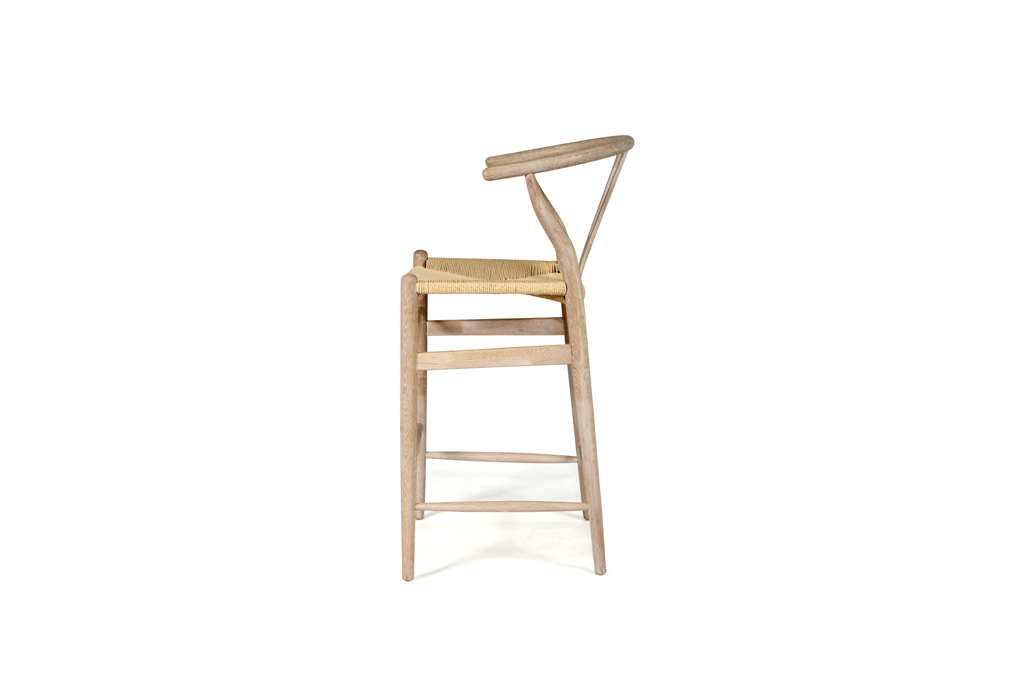 Wishbone Counter Stool - White Coastal Oak - Image 4