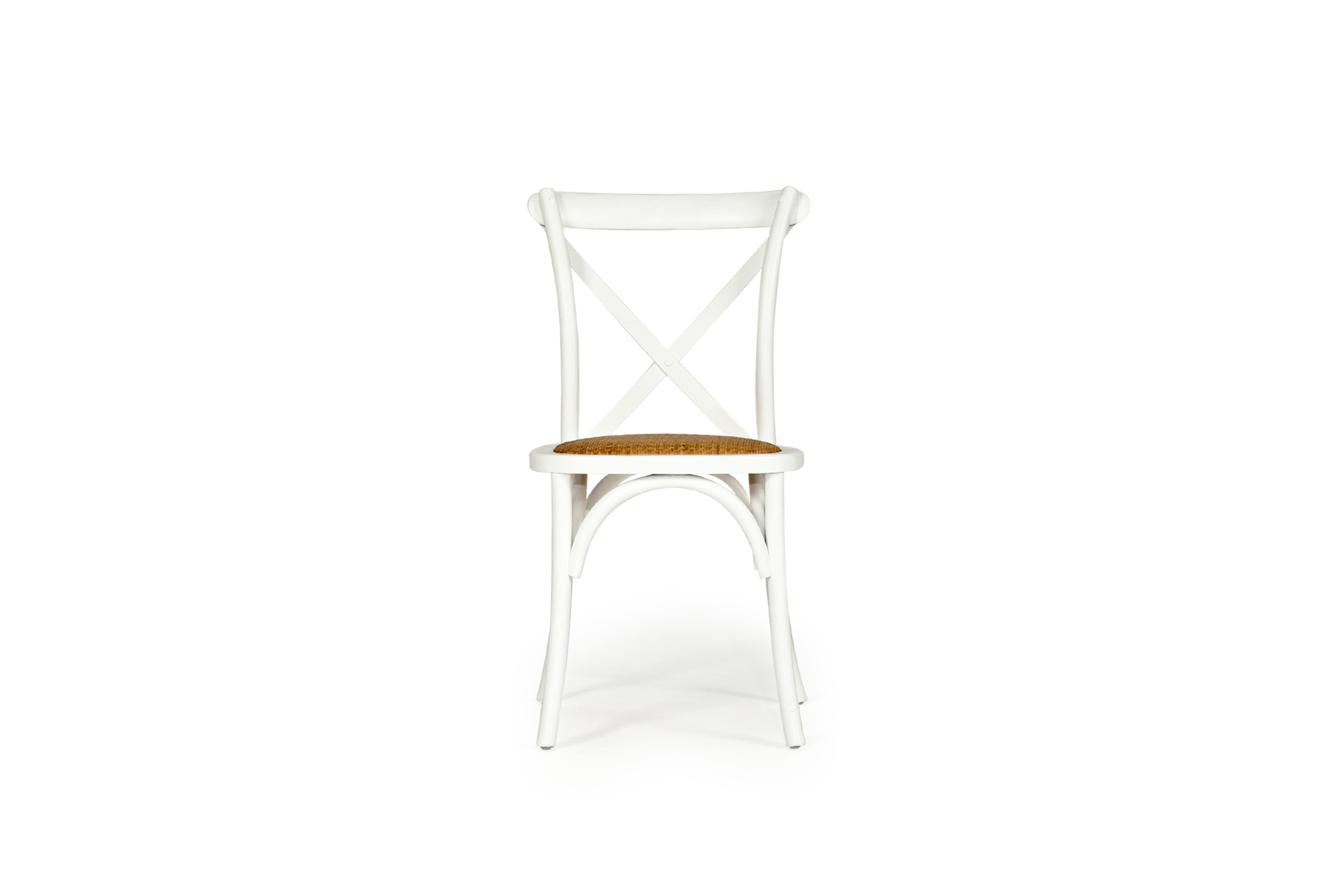 Cross Back Chair - White