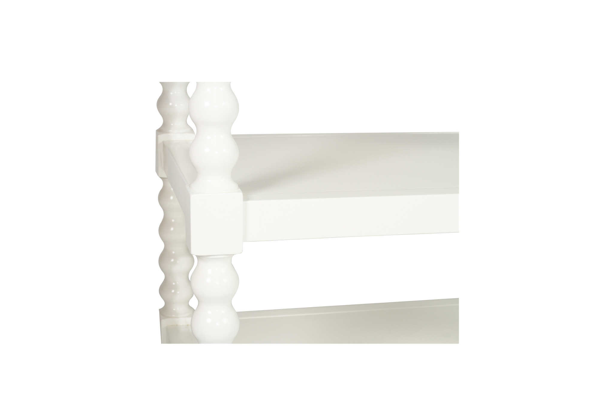 Stradbroke Bobbin Bedside Table - White - Image 9