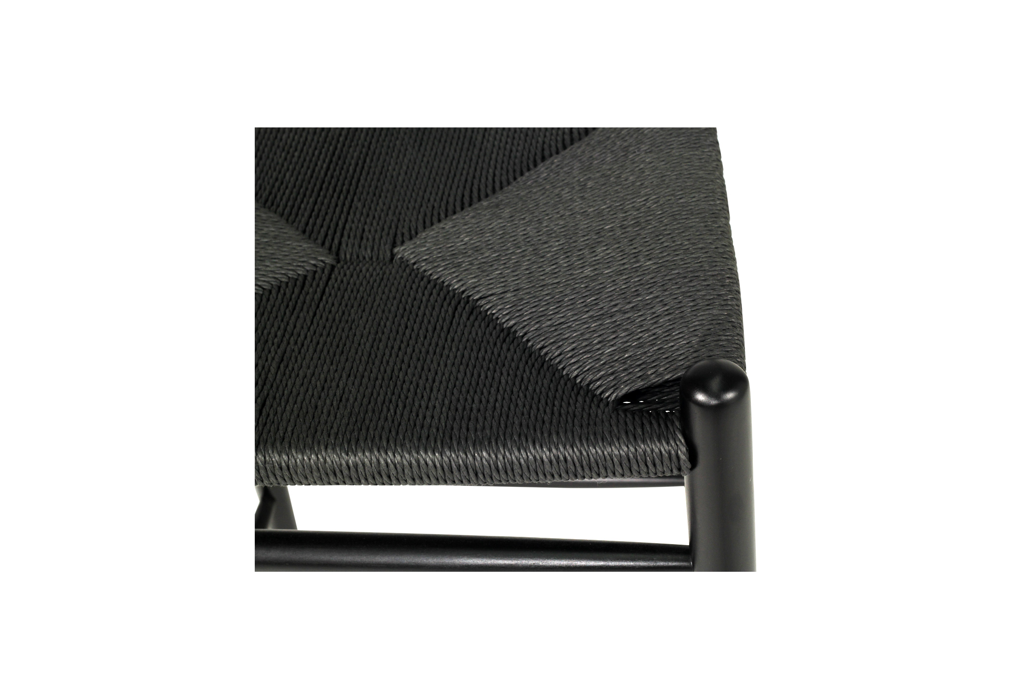 Wishbone Counter Stool - Black on Black - Image 7